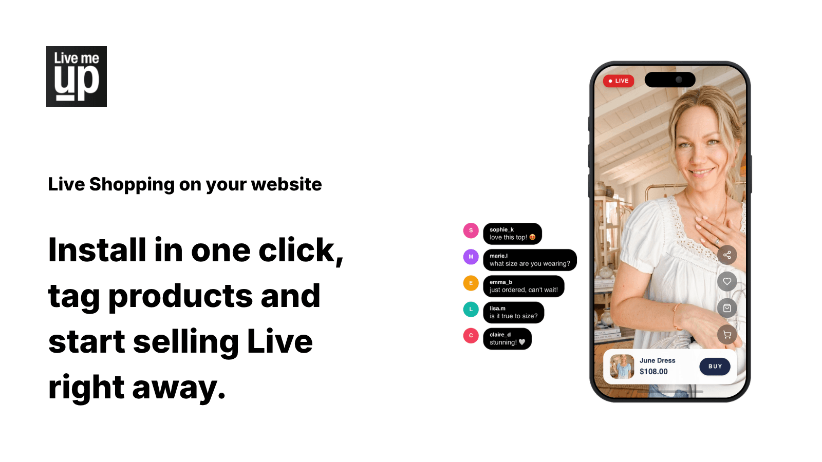 LiveMeUp Live Shopping screenshot 2