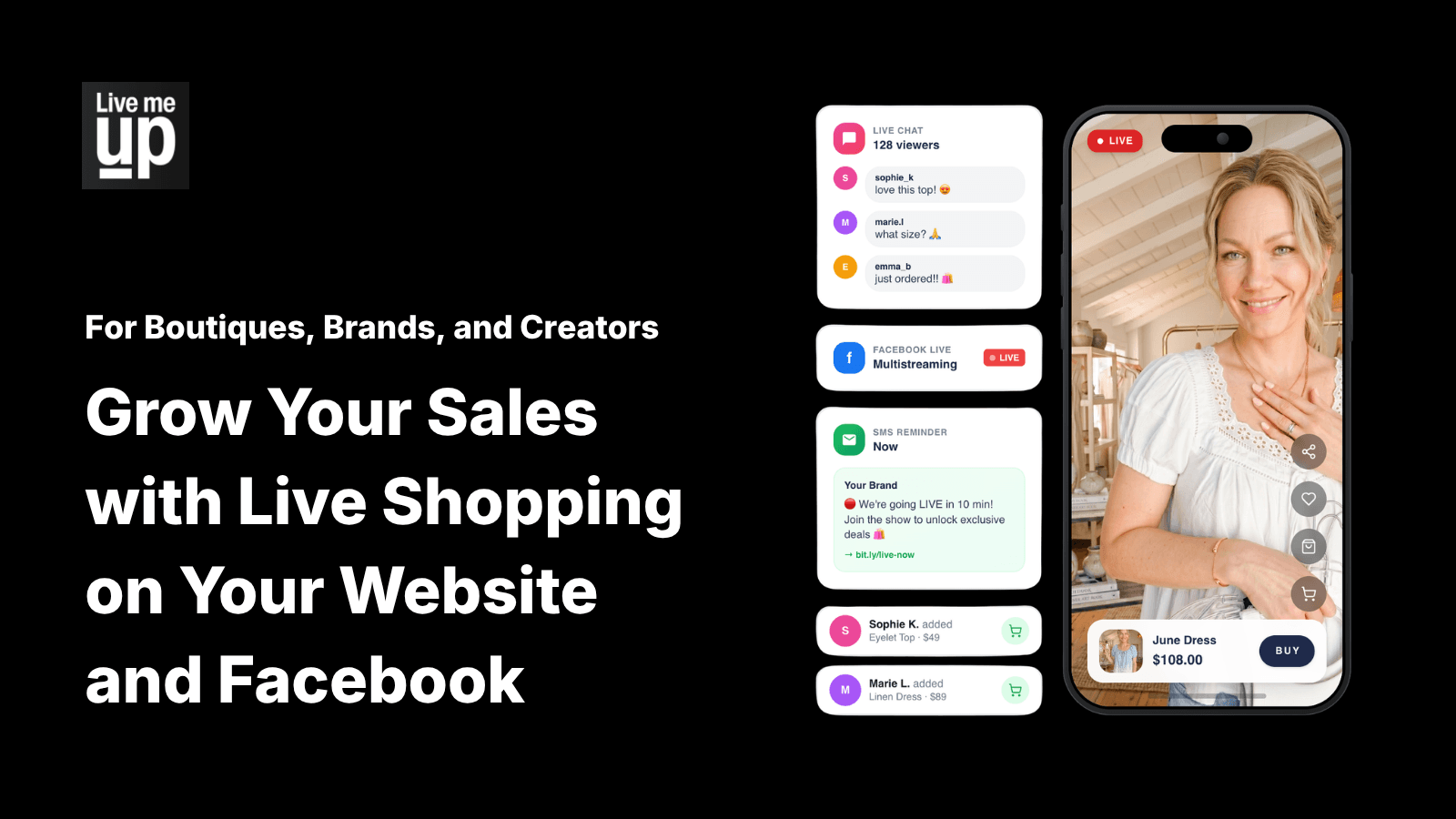 LiveMeUp Live Shopping screenshot 1