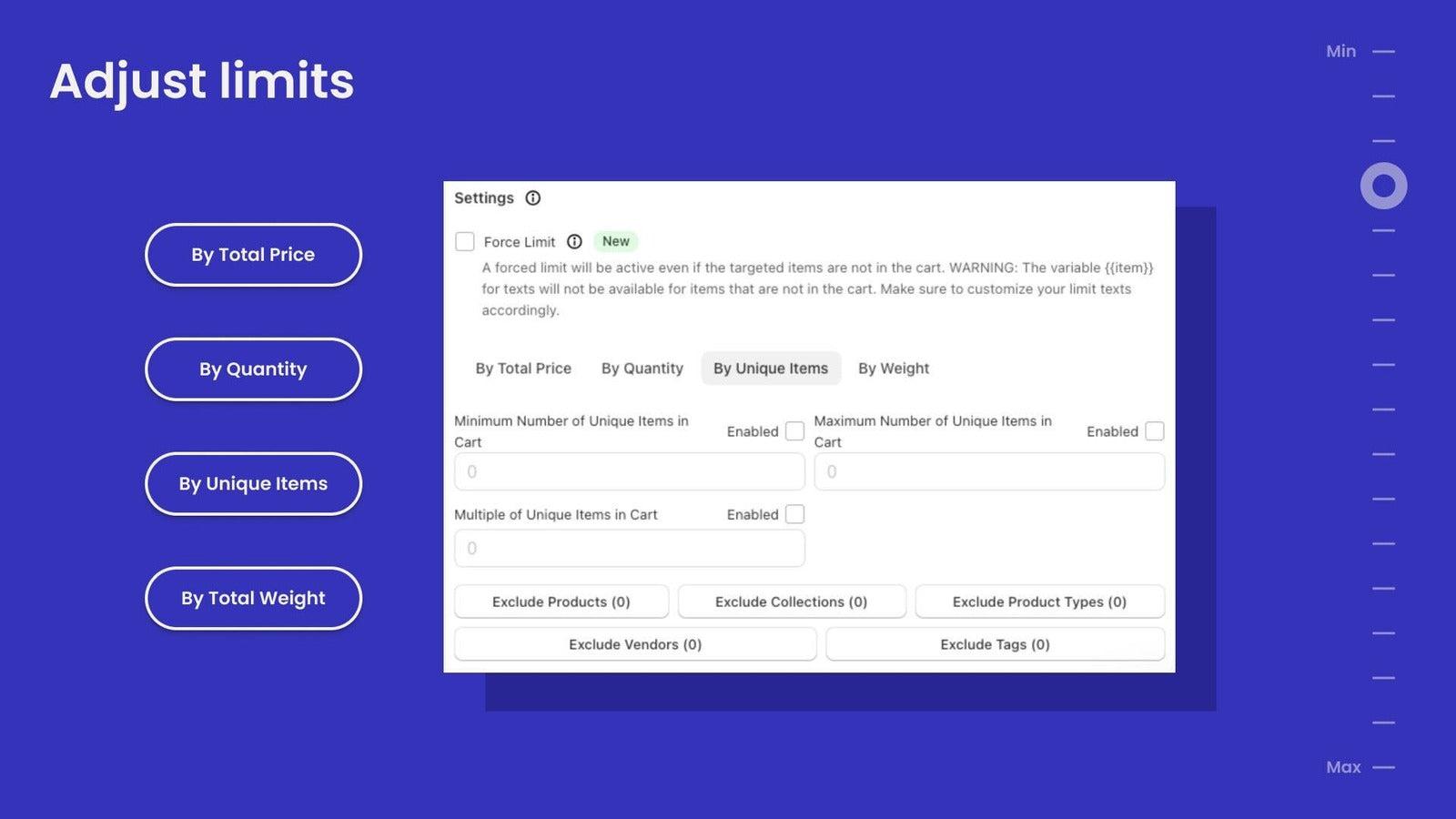 MinCart ‑ Order limits screenshot 2