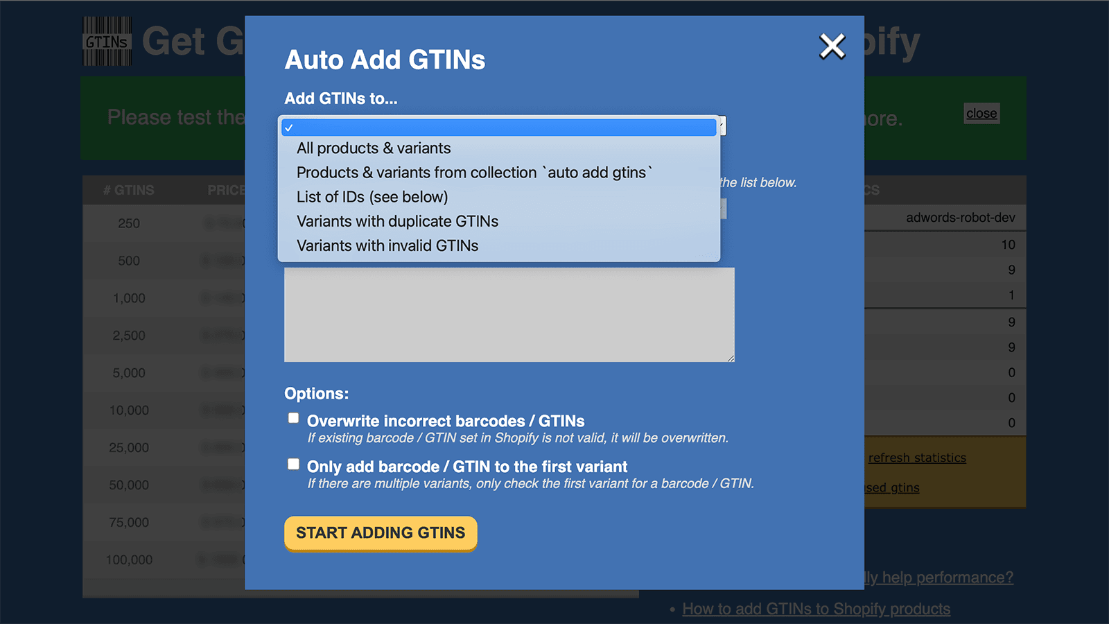 AR: Buy GTINs/UPC/EAN barcodes screenshot 2