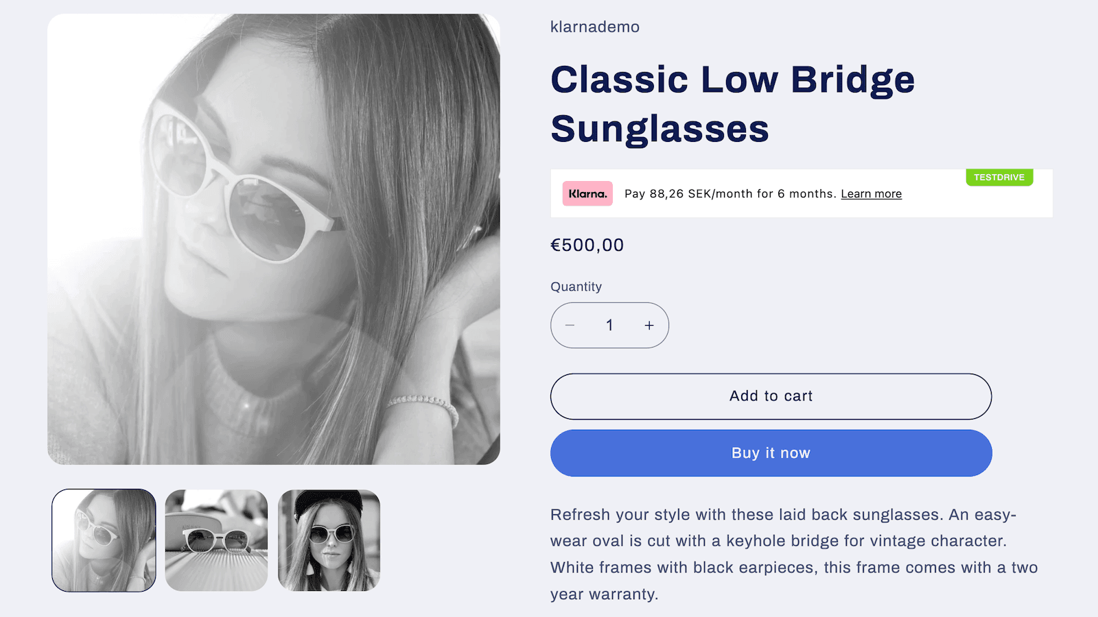 Klarna On‑Site Messaging screenshot 1