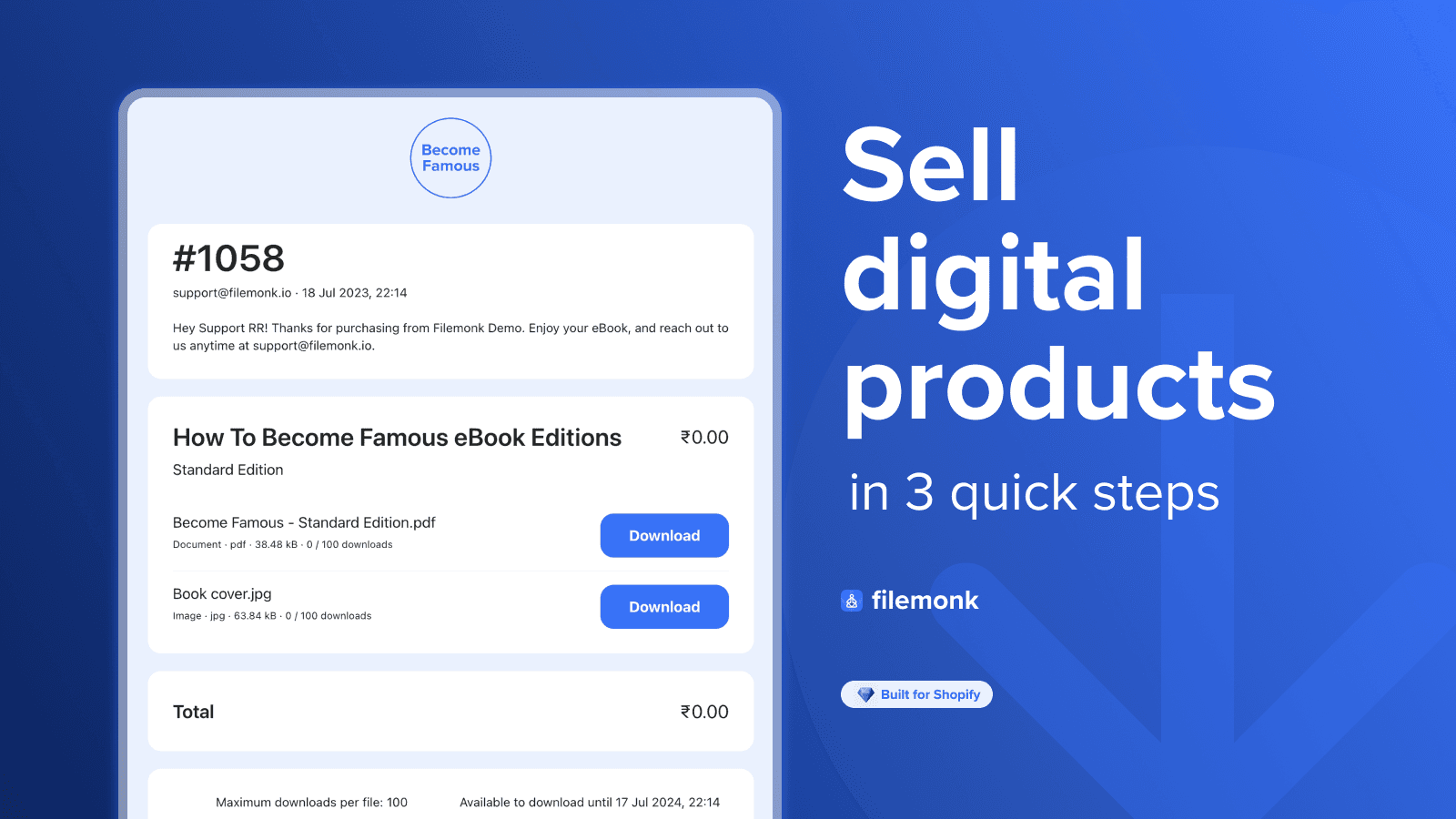 Digital Downloads ‑ Filemonk screenshot 1