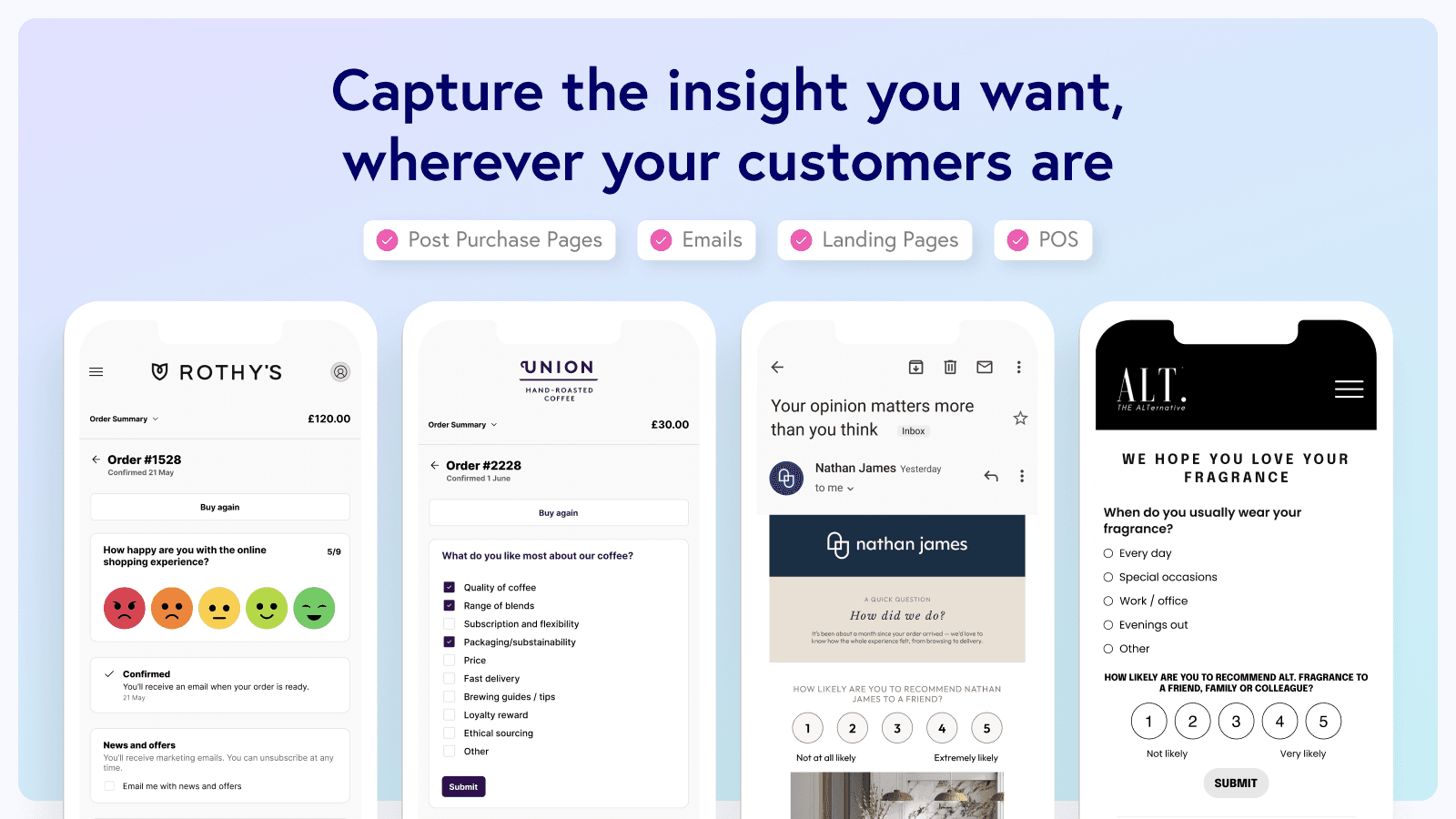 Grapevine Post Purchase Survey screenshot 2