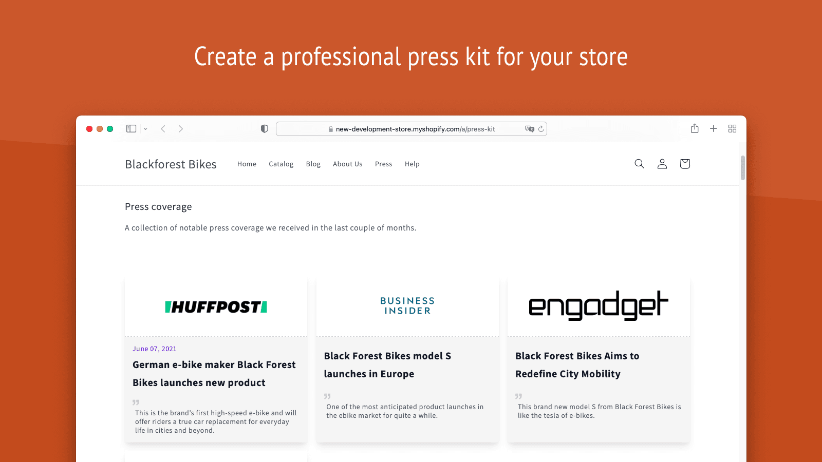 Pressify: Press Kit Builder screenshot 1
