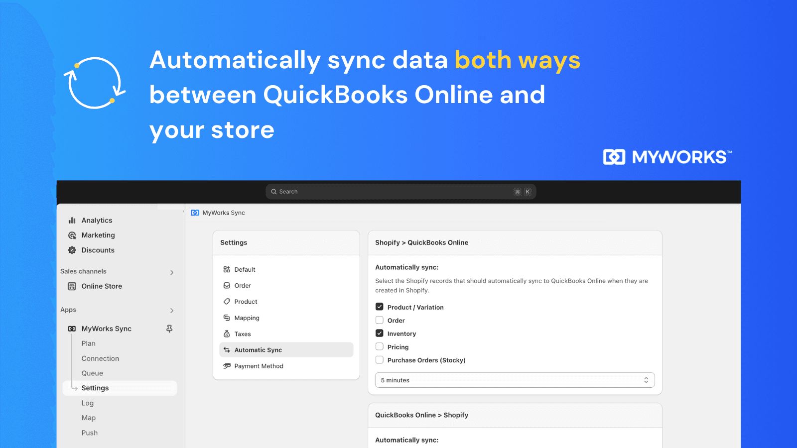 QuickBooks Sync by MyWorks screenshot 1