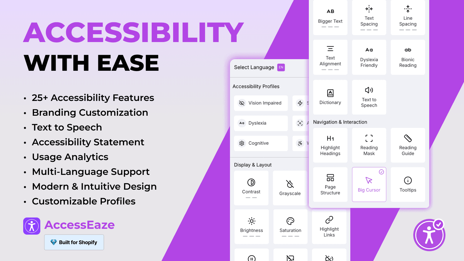 Ez Accessibility Widget ‑ ADA screenshot 1