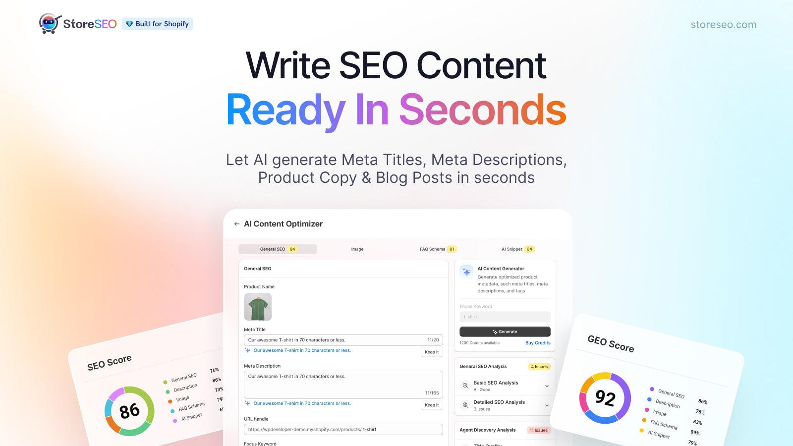 StoreSEO AI SEO Optimizer screenshot 2