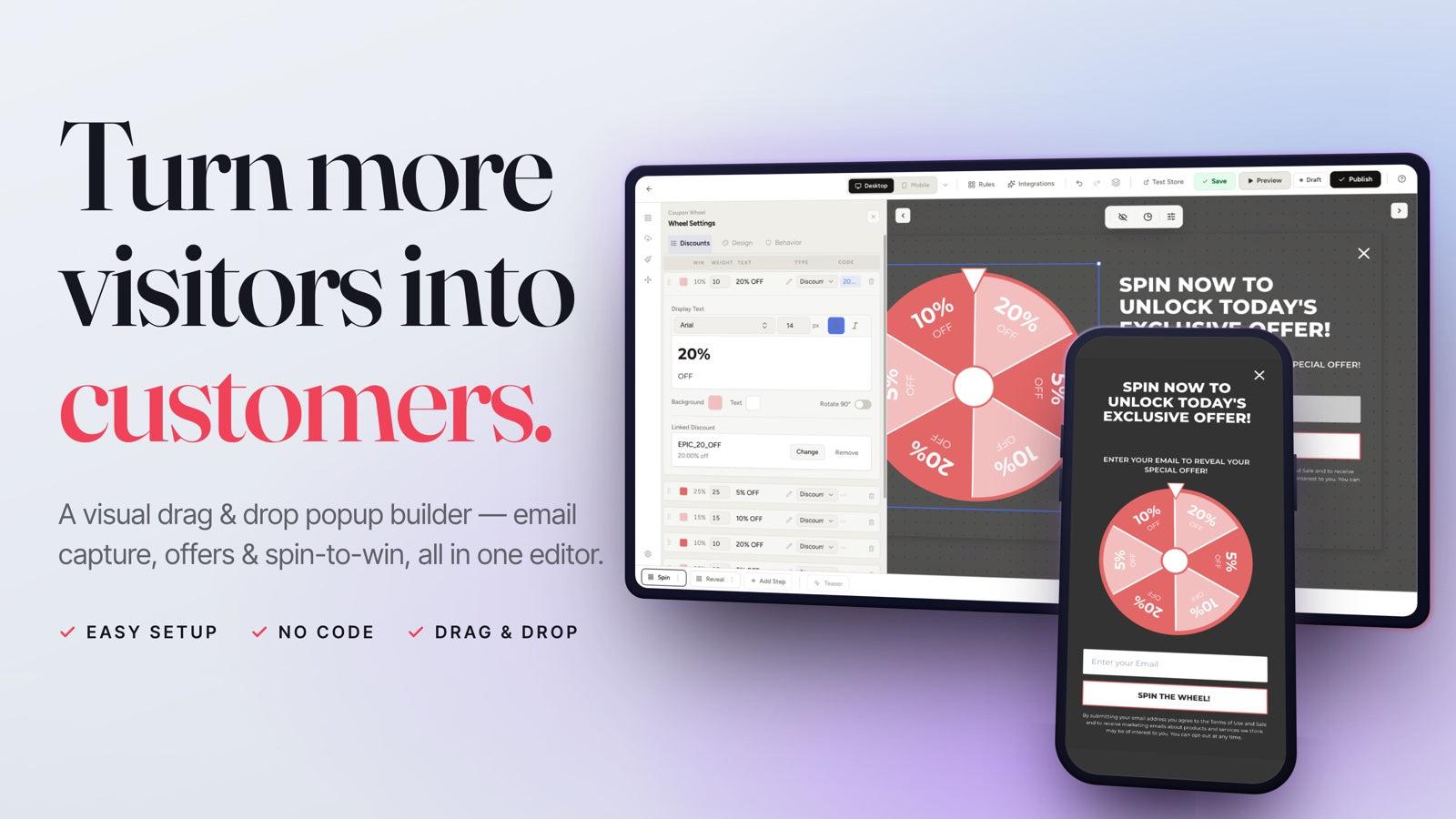 WooHoo – Popups & Spin Wheel screenshot 1