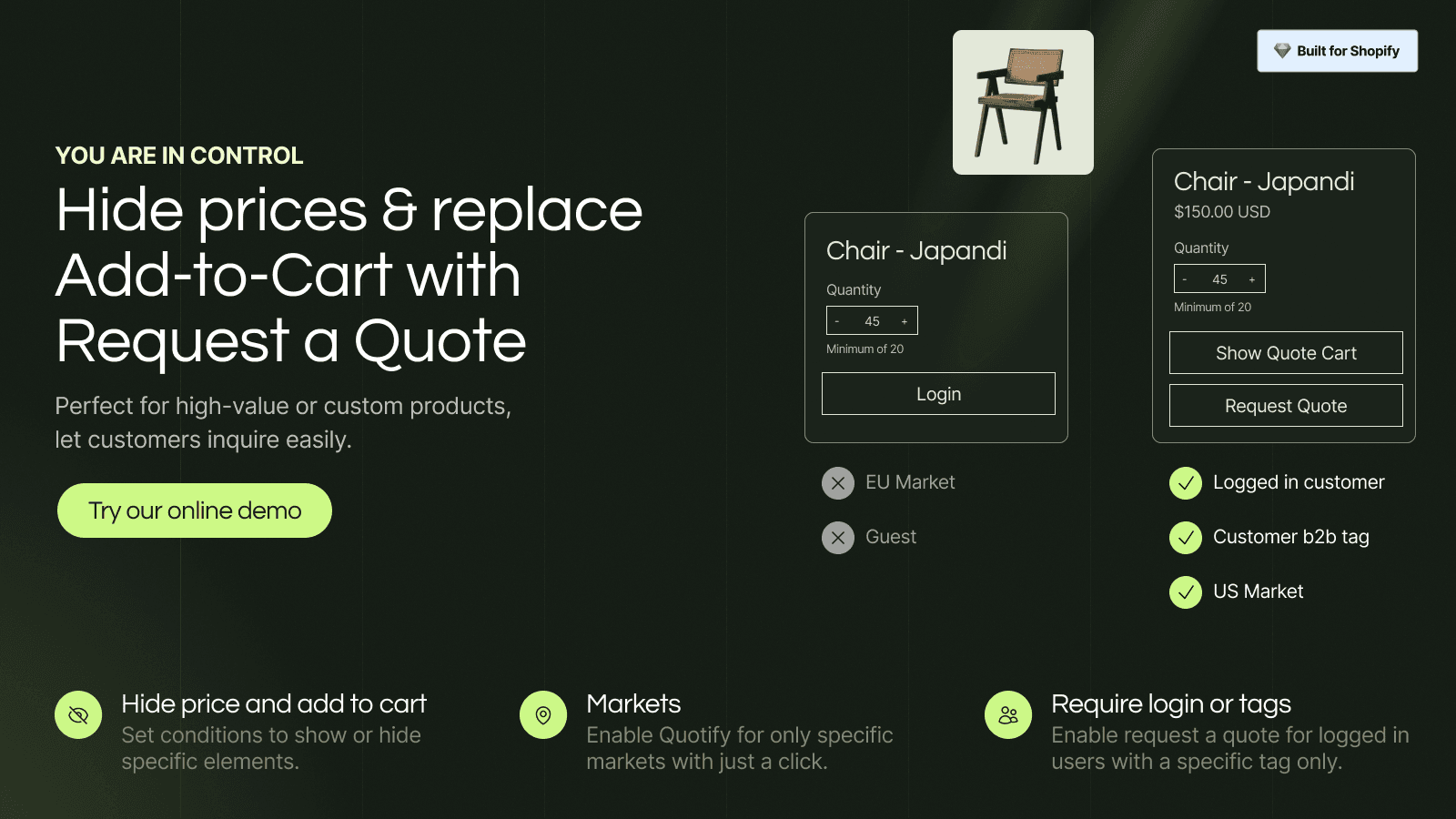 Q:Request a Quote & Hide Price screenshot 2