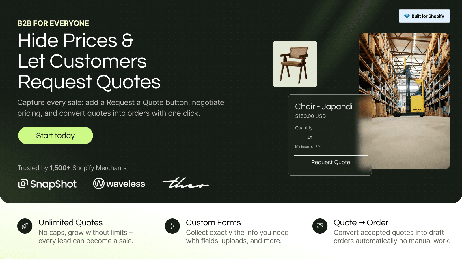 Q:Request a Quote & Hide Price screenshot 1
