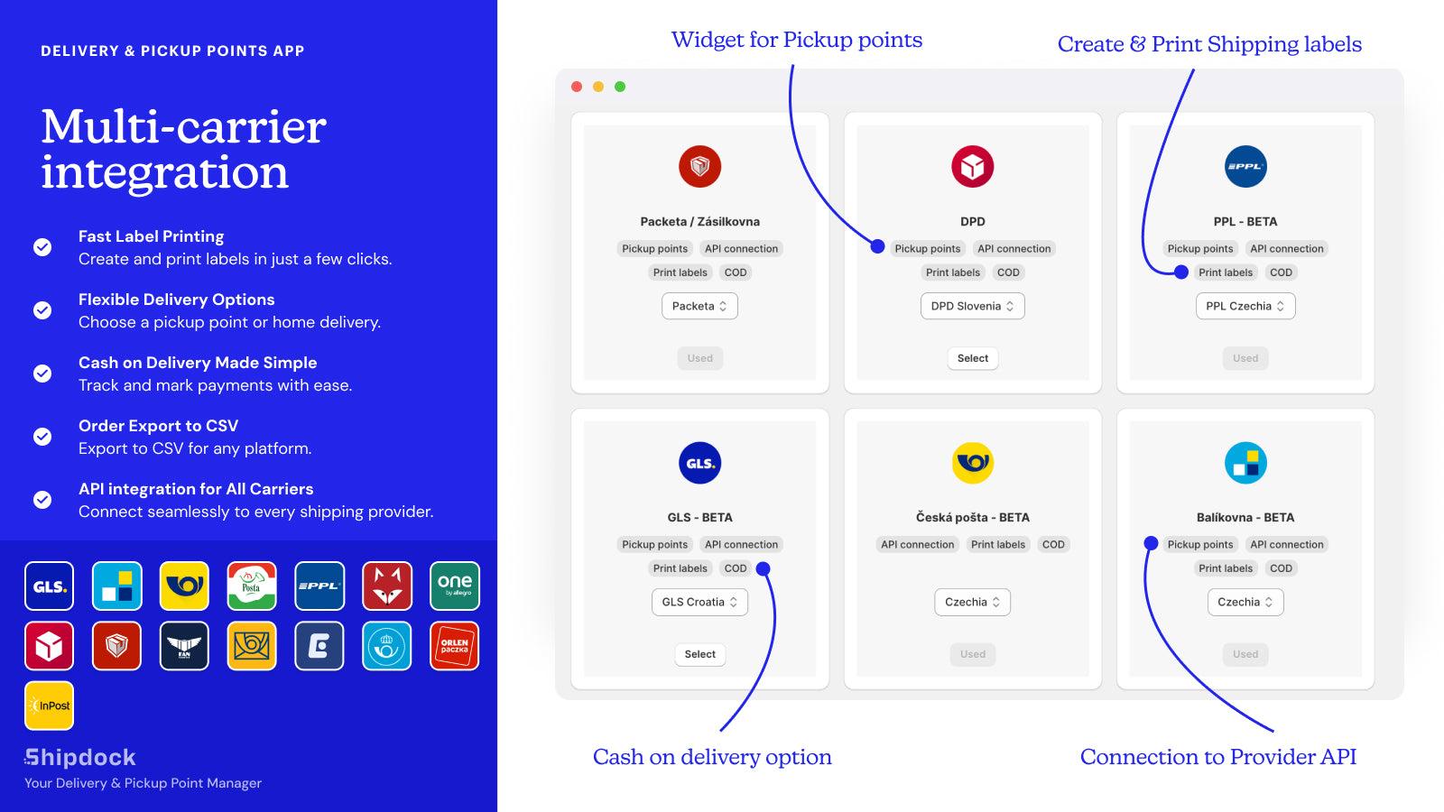 ShipD Labels & Pickup points screenshot 1