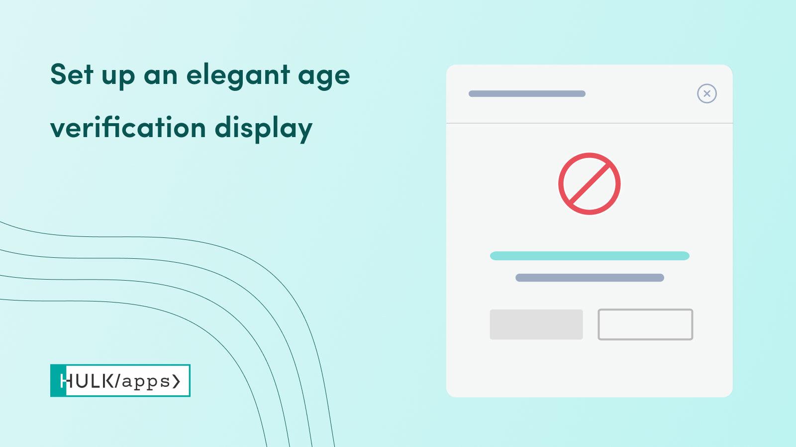 Hulk Age Verification Popup screenshot 1