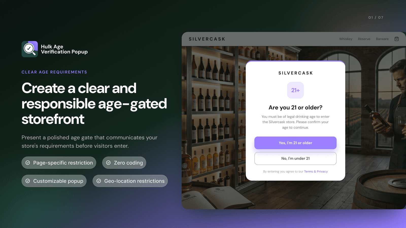Hulk Age Verification Popup screenshot 1