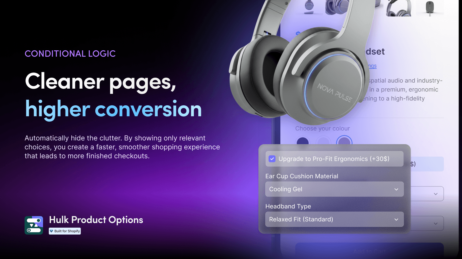 Hulk Product Options screenshot 2