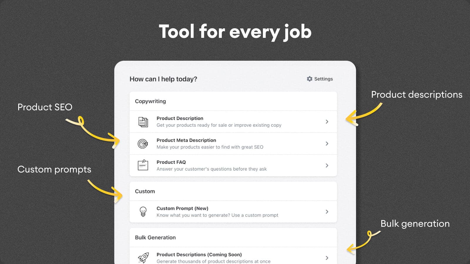 Elliott ‑ Copywriting Toolkit screenshot 1