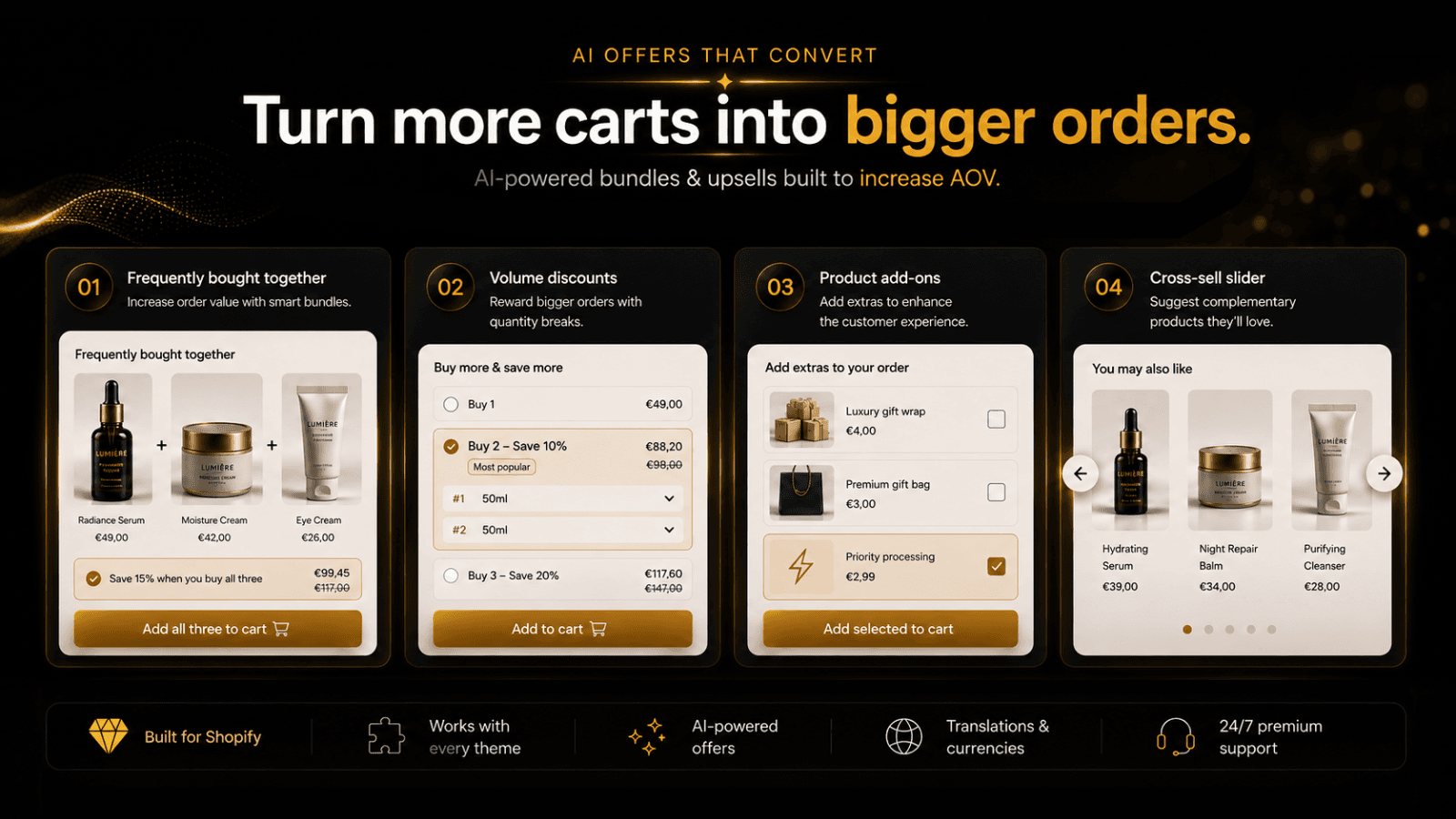 Addly: AI Bundles app & Upsell screenshot 1