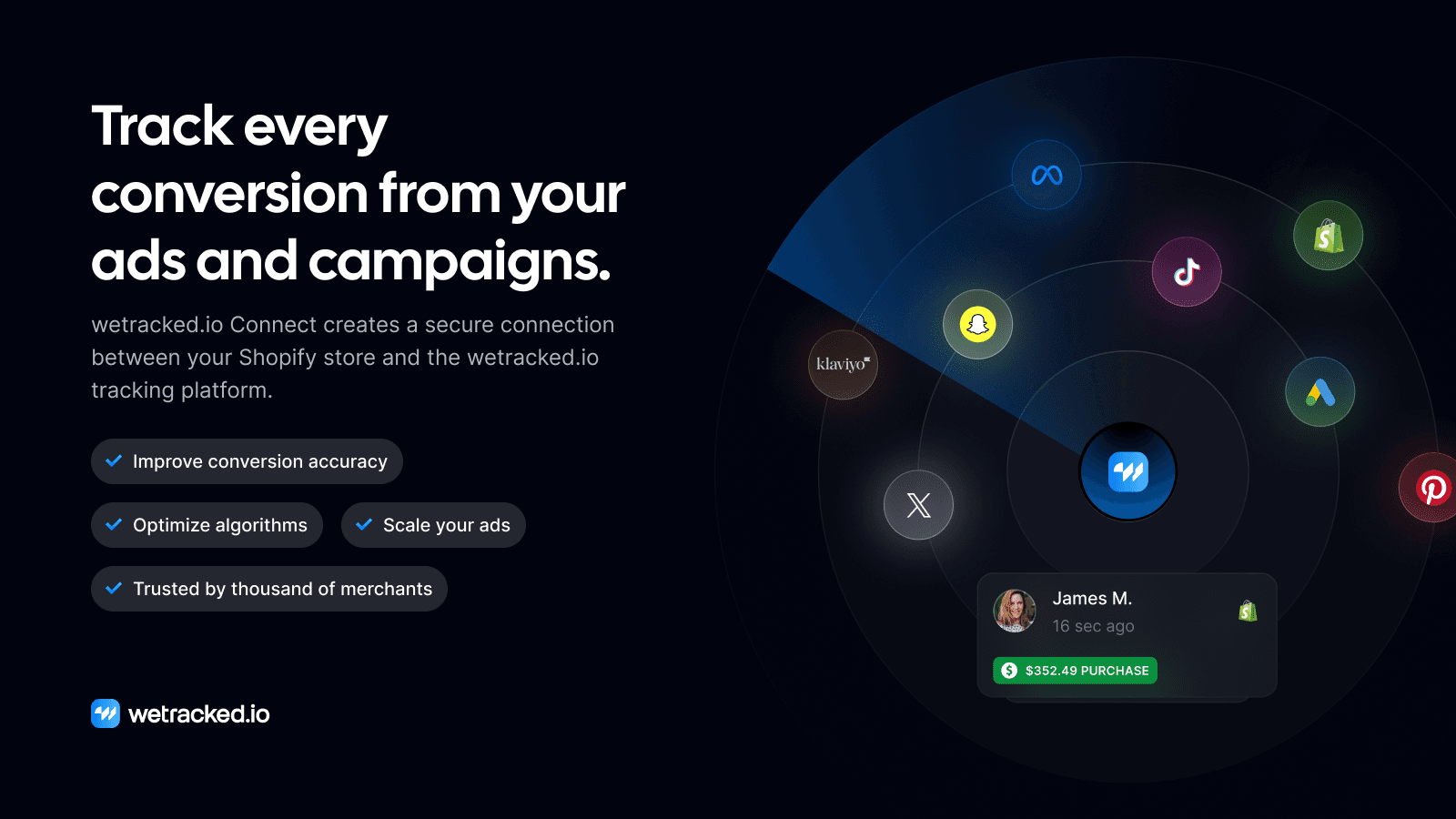 wetracked.io Connect screenshot 2