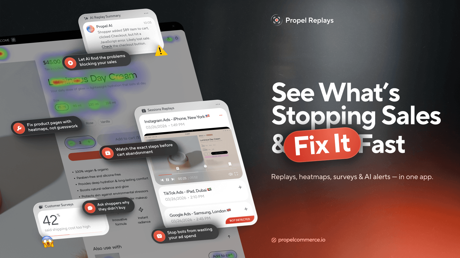 Propel Replay, Survey, Heatmap screenshot 1
