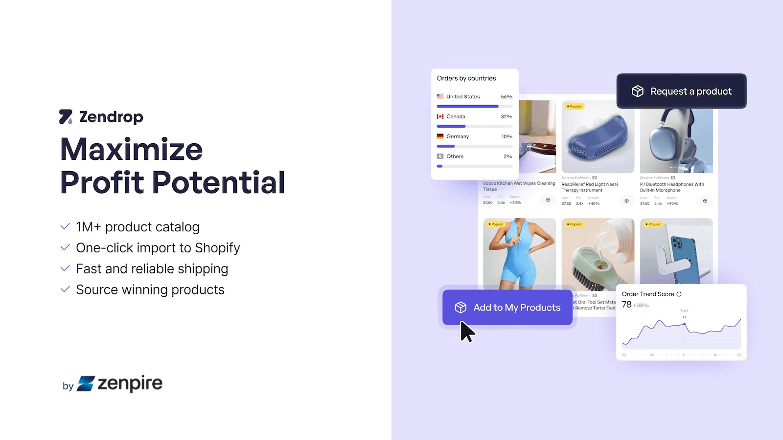 Zendrop: AI Dropshipping & POD screenshot 1