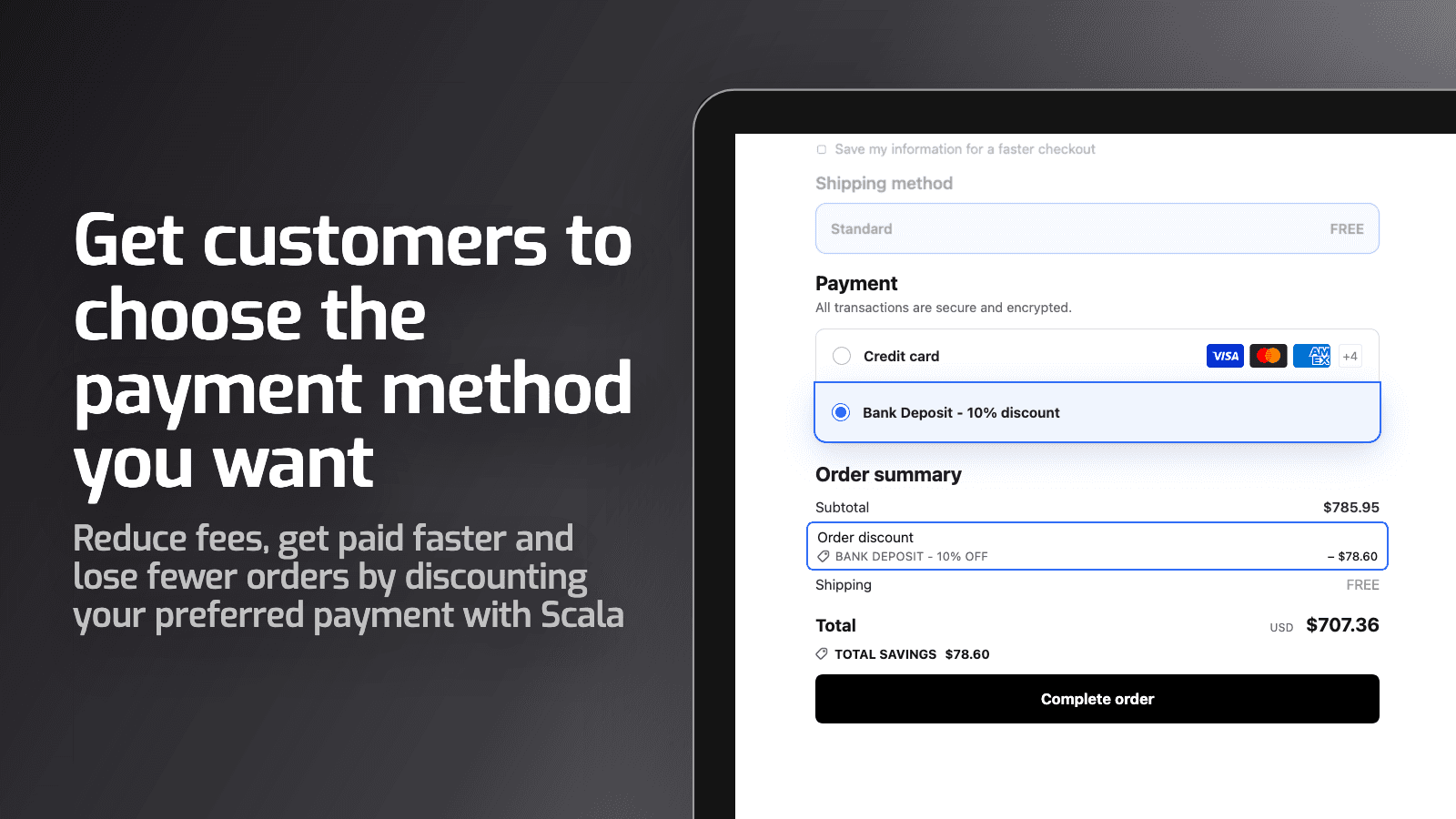 Scala Payment Method Discount screenshot 1