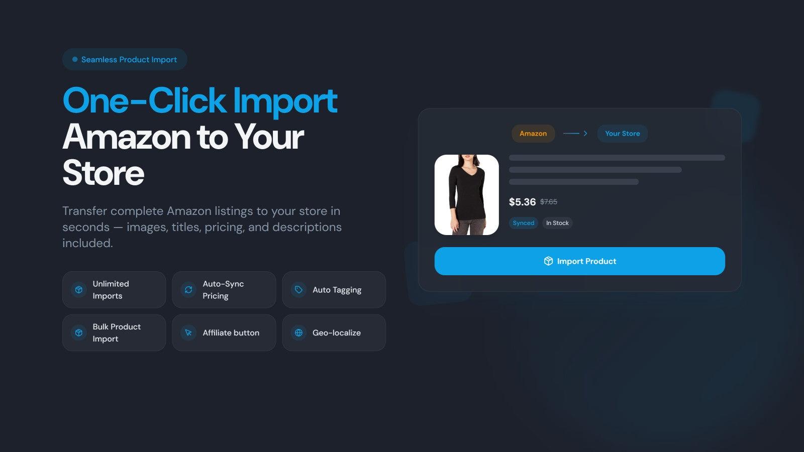 Amazon Importer Spreadr App screenshot 1