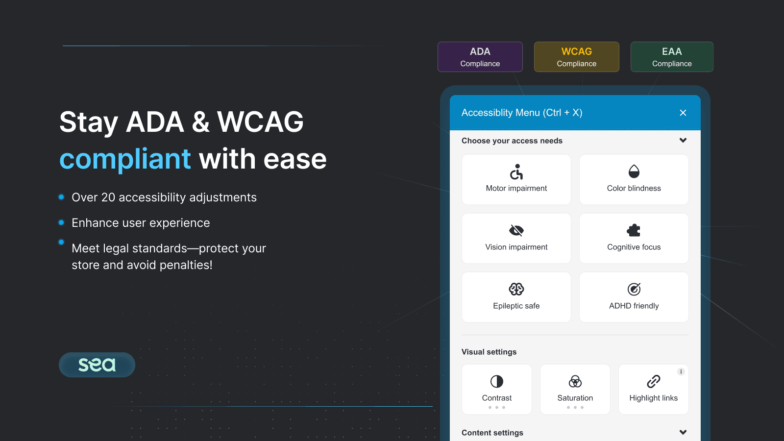 Avada Accessibility ADA EAA screenshot 2