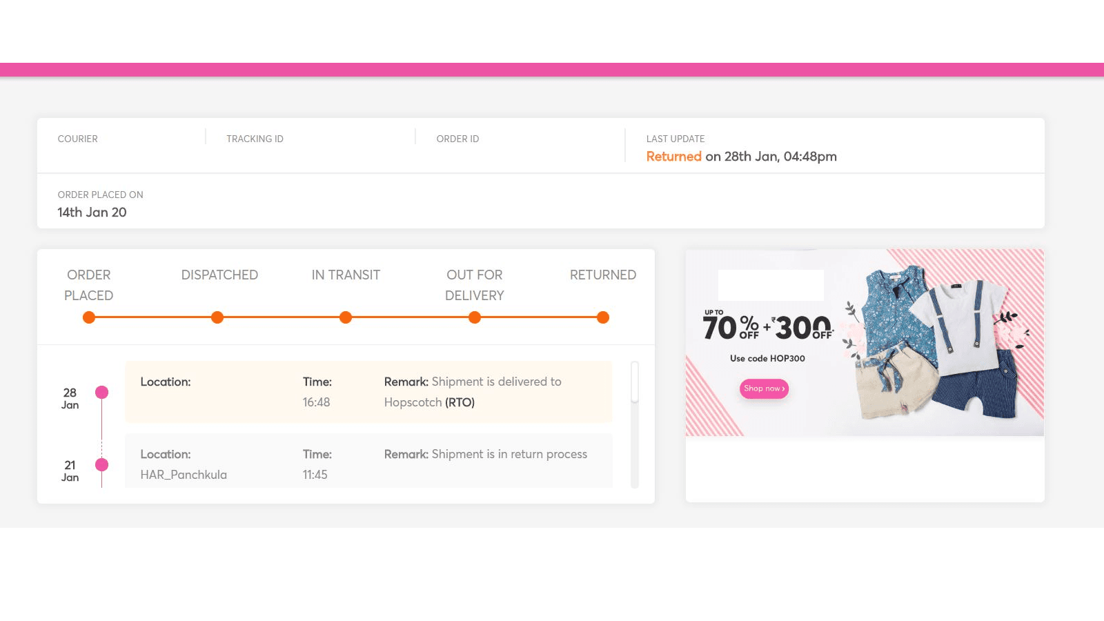 ClickPost Order Tracking screenshot 2