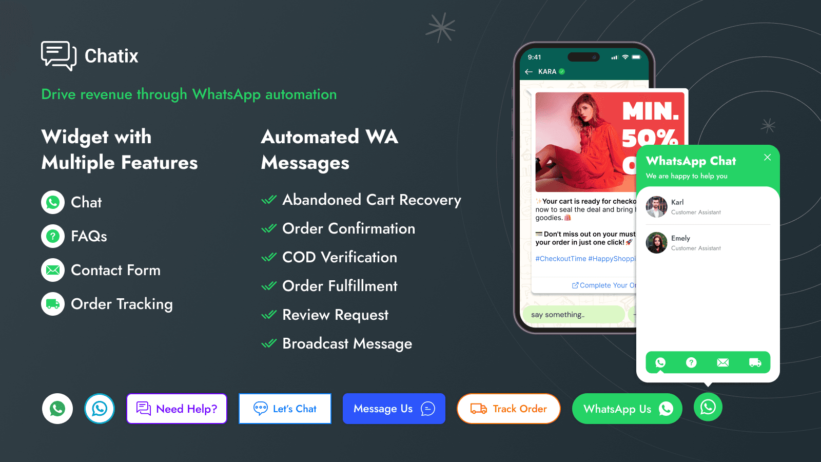 Ctx: WhatsApp Chat + Marketing screenshot 1
