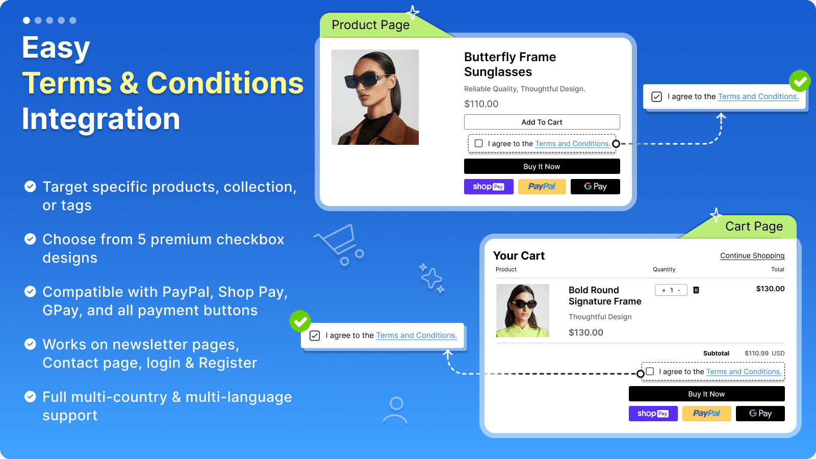 TC Term and Condition Checkbox screenshot 1