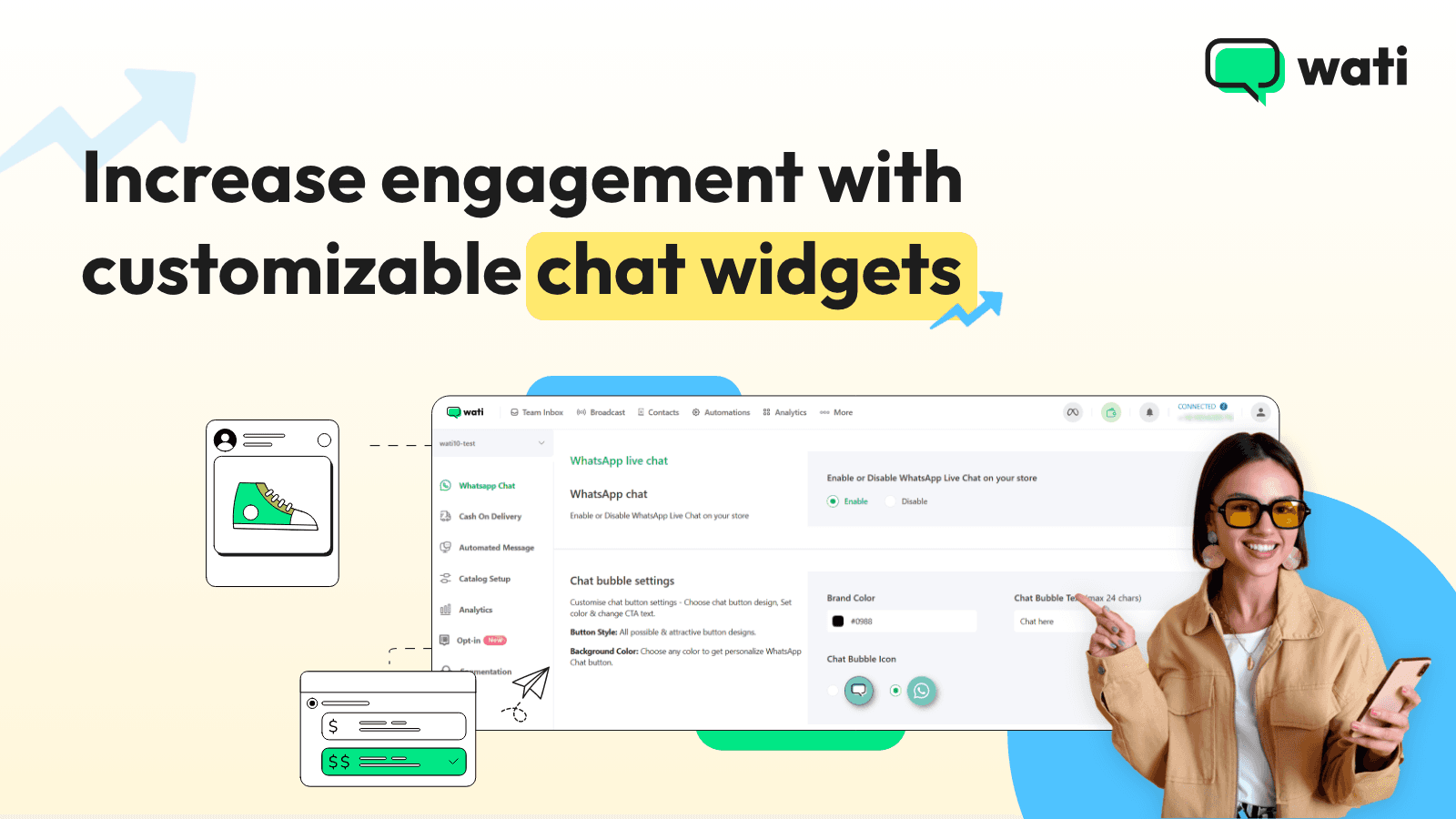 Wati: WA Cart Recovery & AI screenshot 2