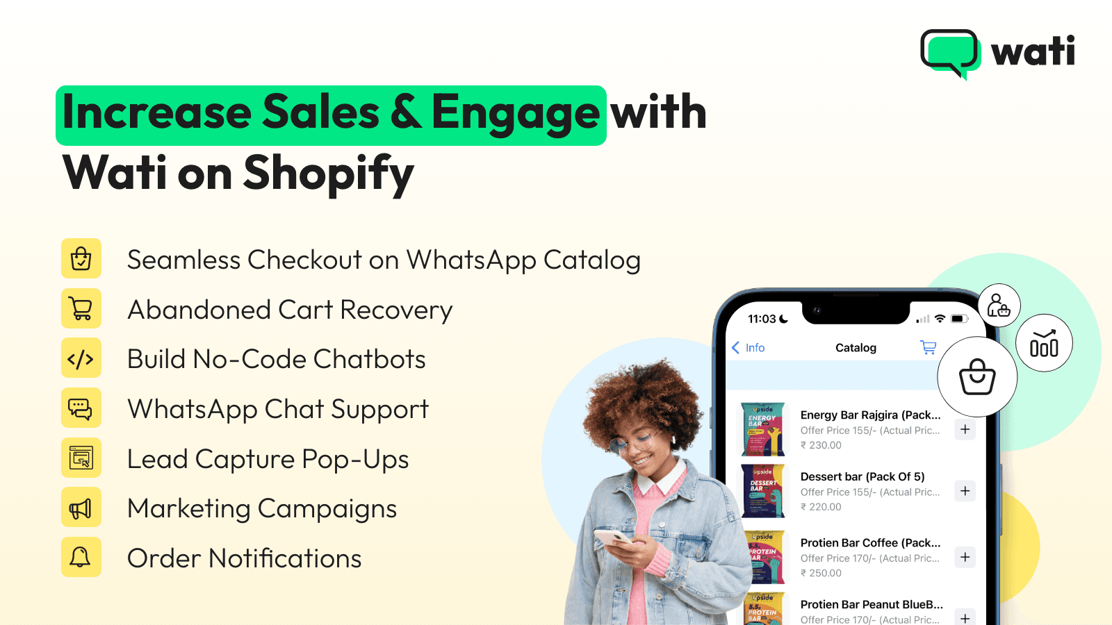 Wati: WA Cart Recovery & AI screenshot 1
