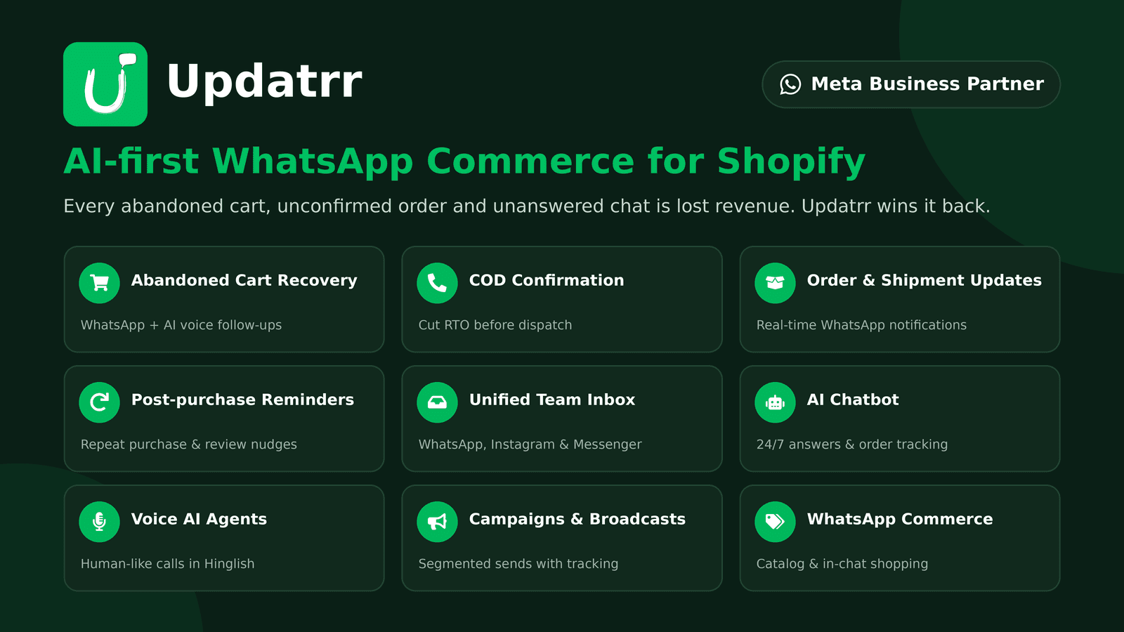 Updatrr WhatsApp AI Automation screenshot 1