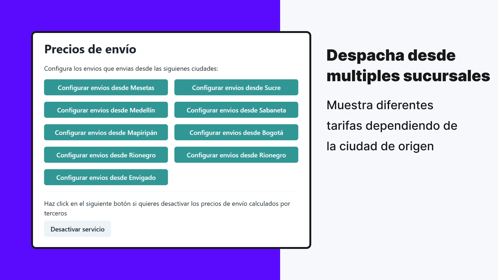 Moshipping ‑ Tarifas envio COL screenshot 2