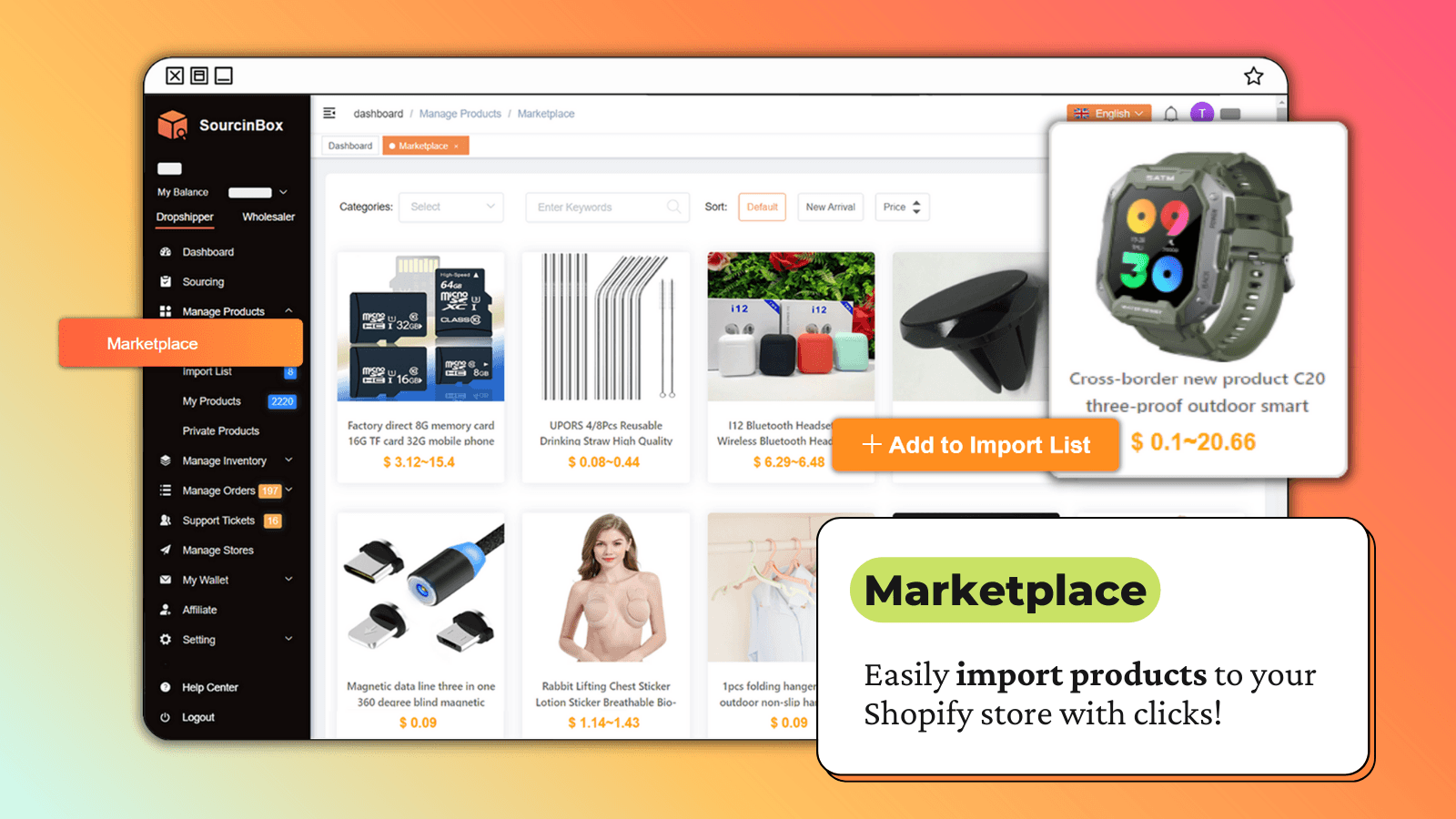 SourcinBox‑Dropshipping Agent screenshot 2