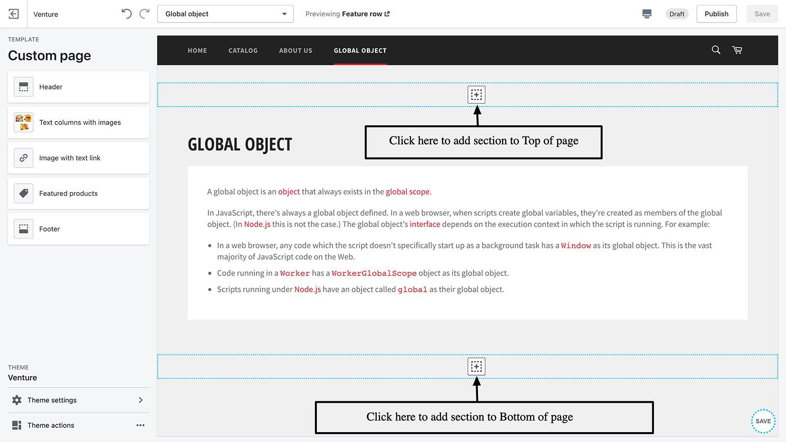 DEPRO: Sections screenshot 1