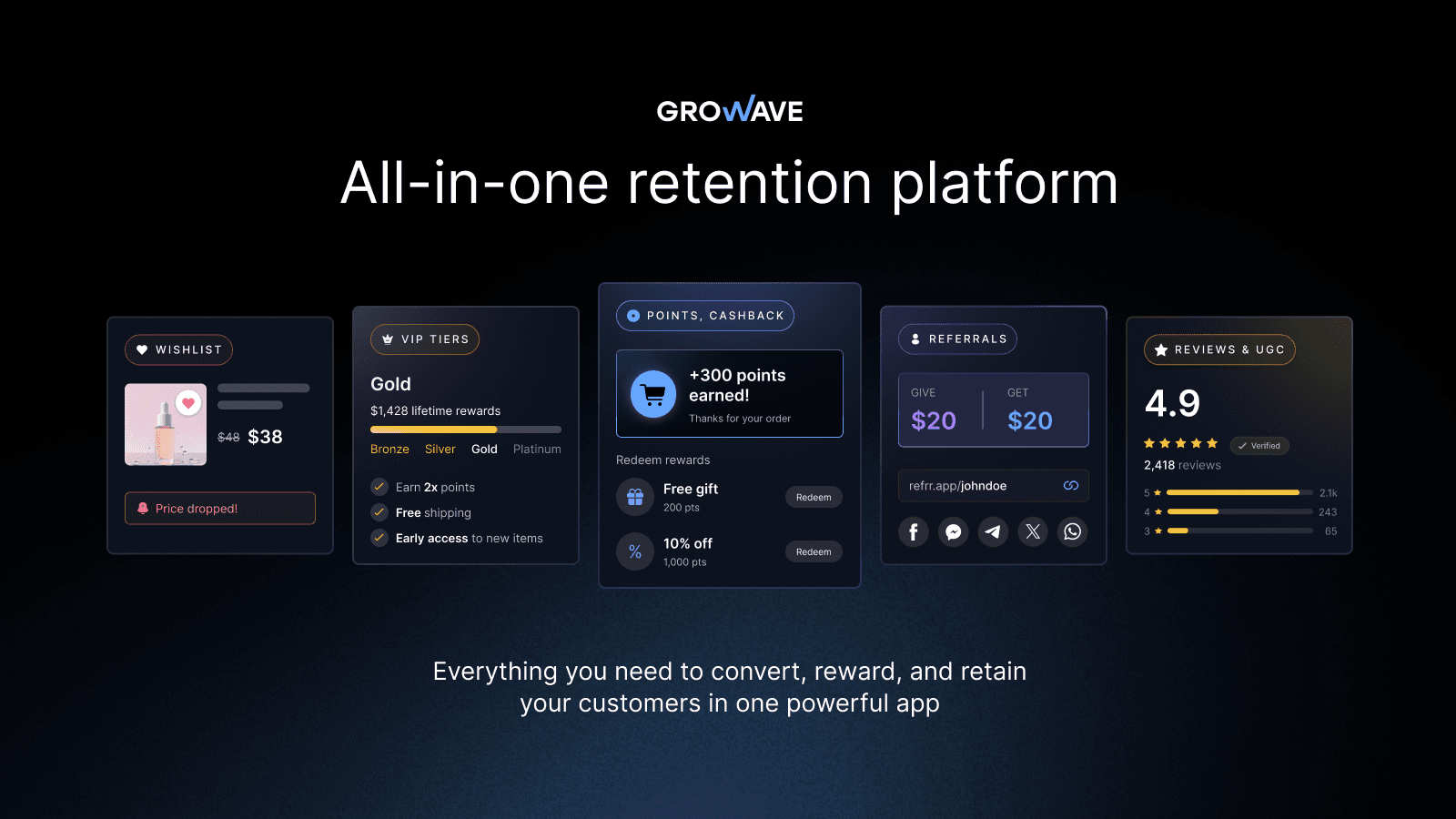 Growave: Loyalty & Wishlist screenshot 1