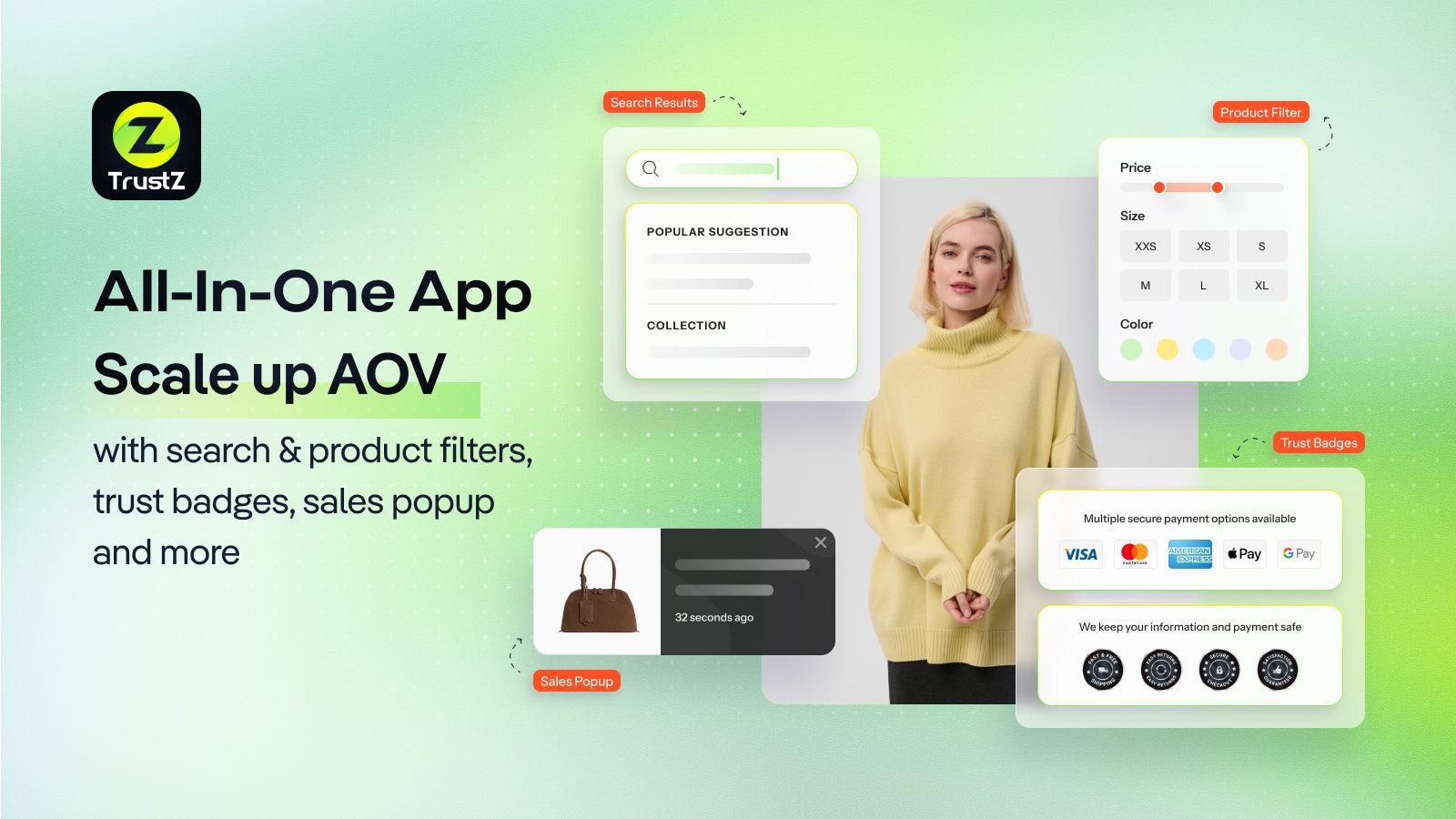 TZ Product Filter & Search Bar screenshot 1