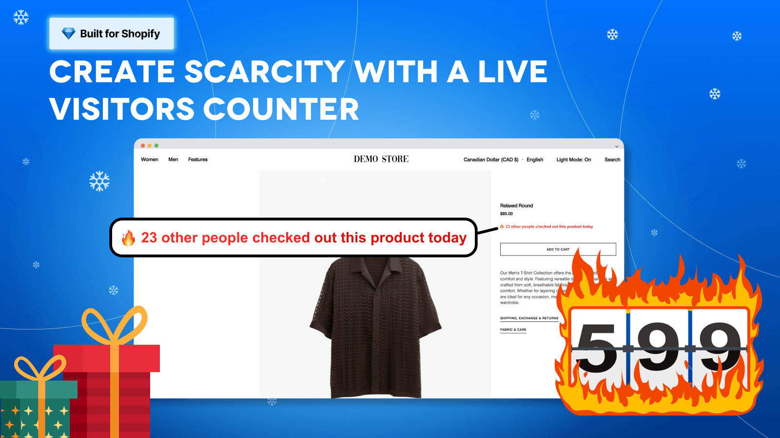 Livo: Scarcity Visitor Counter screenshot 1