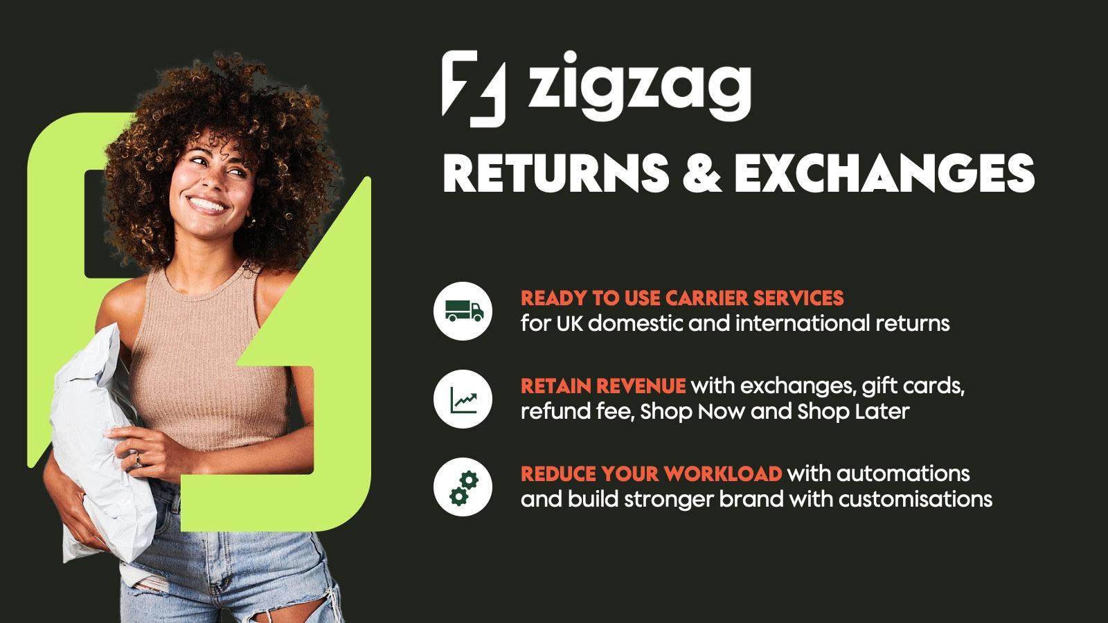 ZigZag Returns & Exchanges screenshot 1