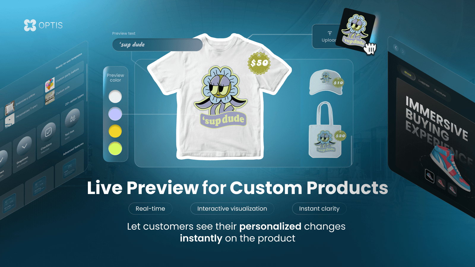 OPTIS Product Options, Variant screenshot 1