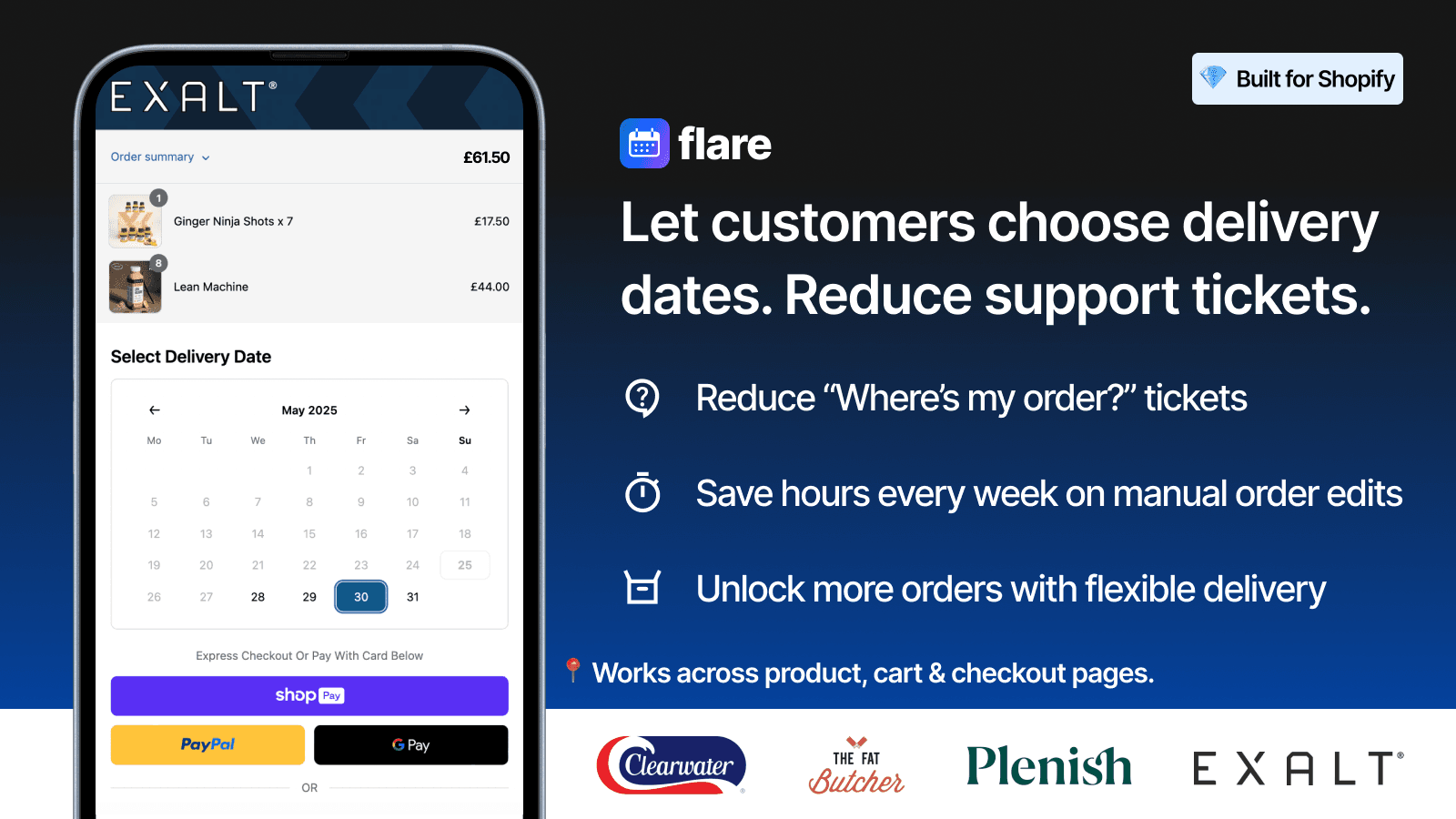 Flare: Delivery Date Picker screenshot 1