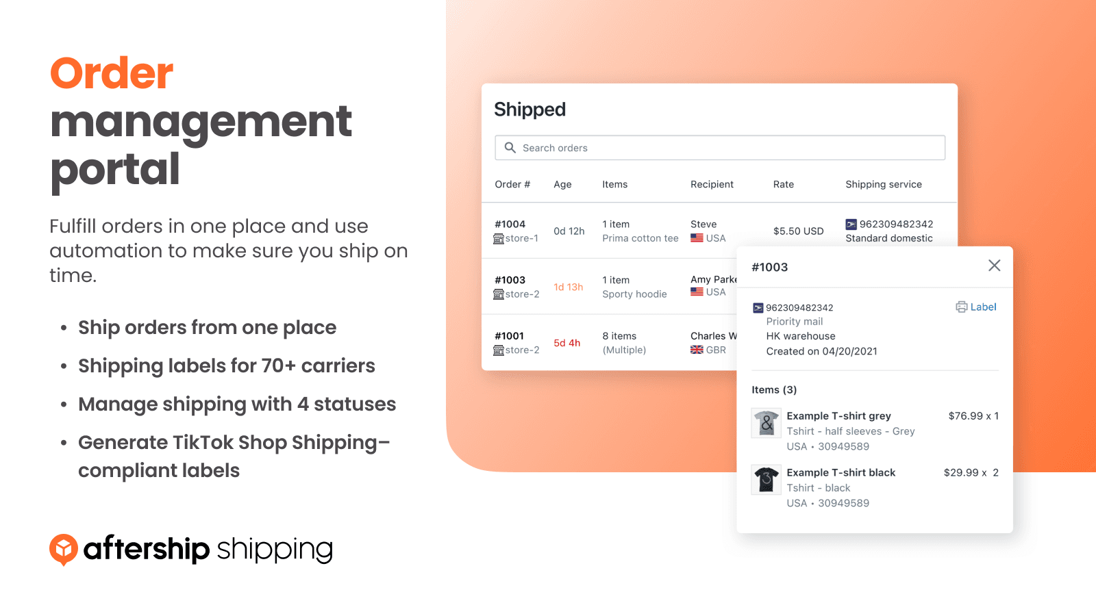 AfterShip Shipping + Labels screenshot 2