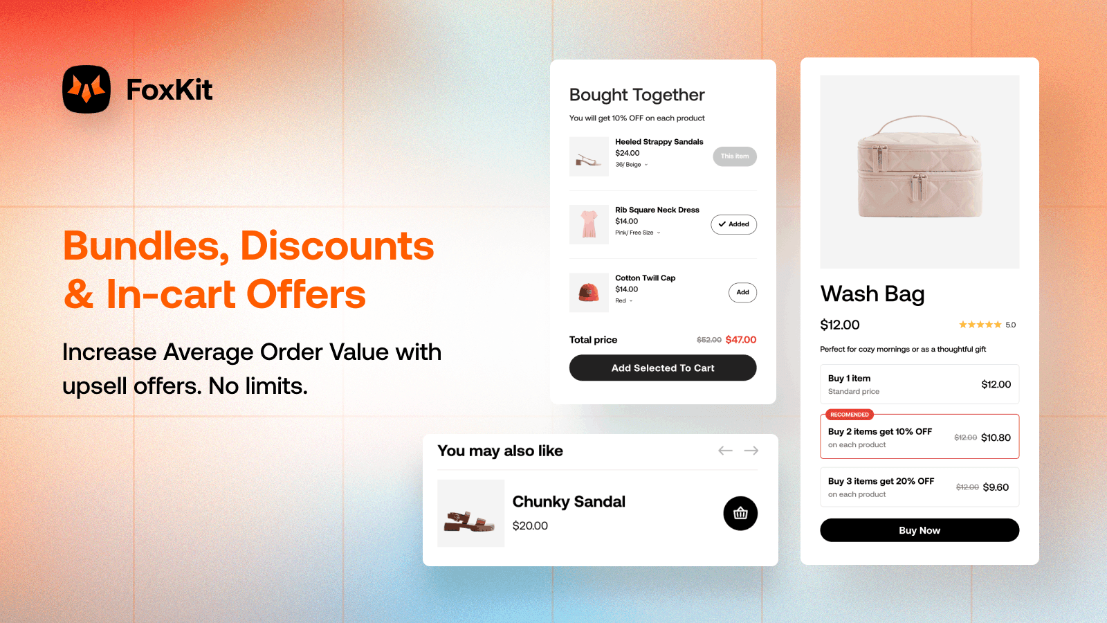 FoxKit: Upsell & Bundles App screenshot 2