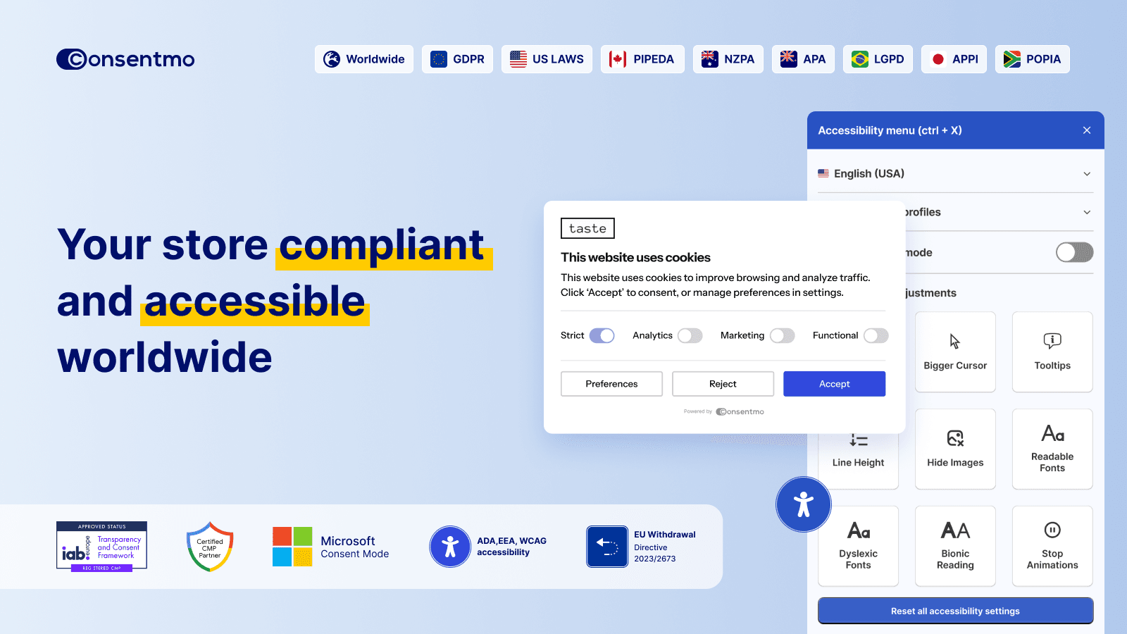 Consentmo GDPR Compliance screenshot 1