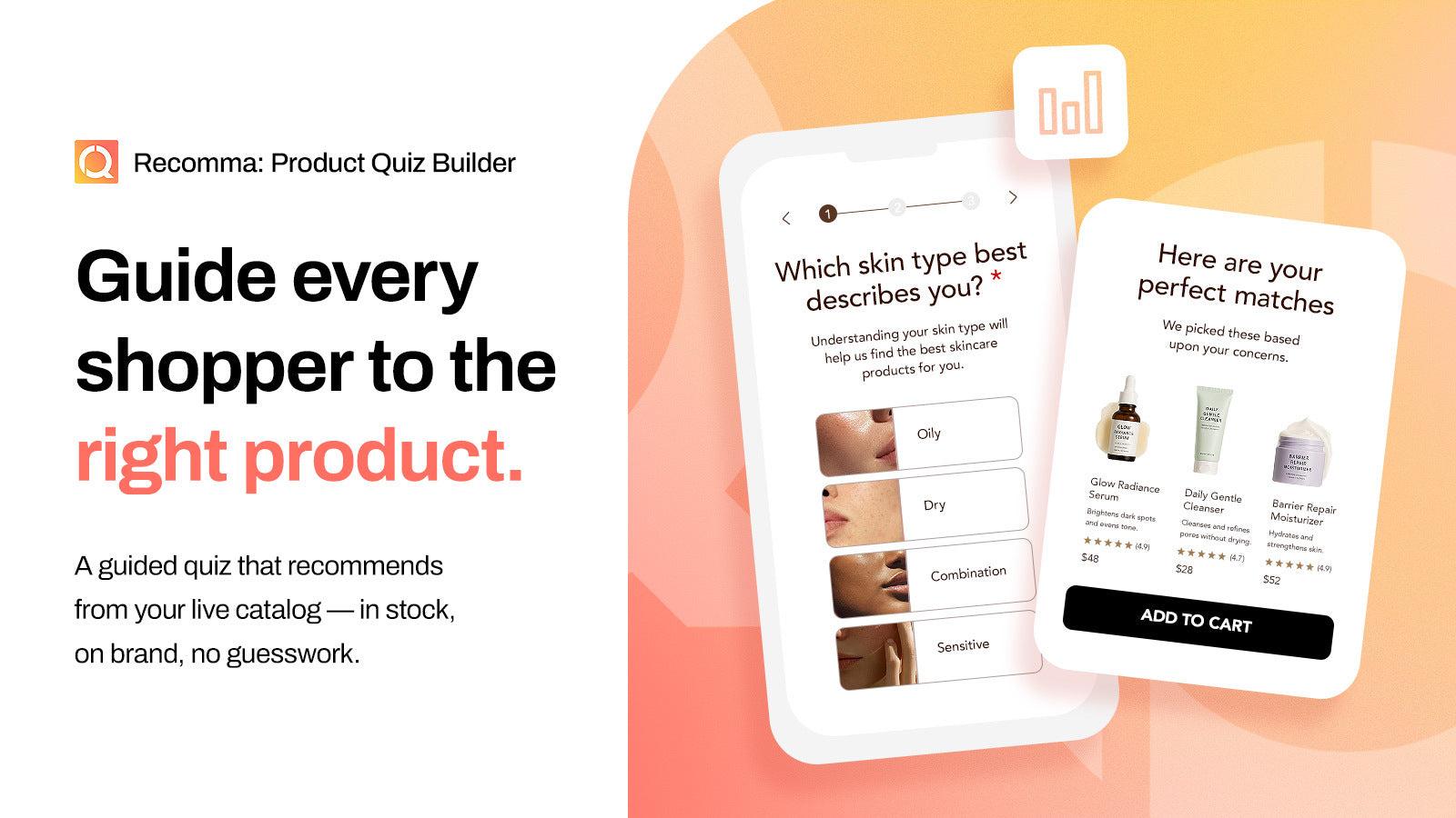 Recomma: Product Quiz Builder screenshot 1