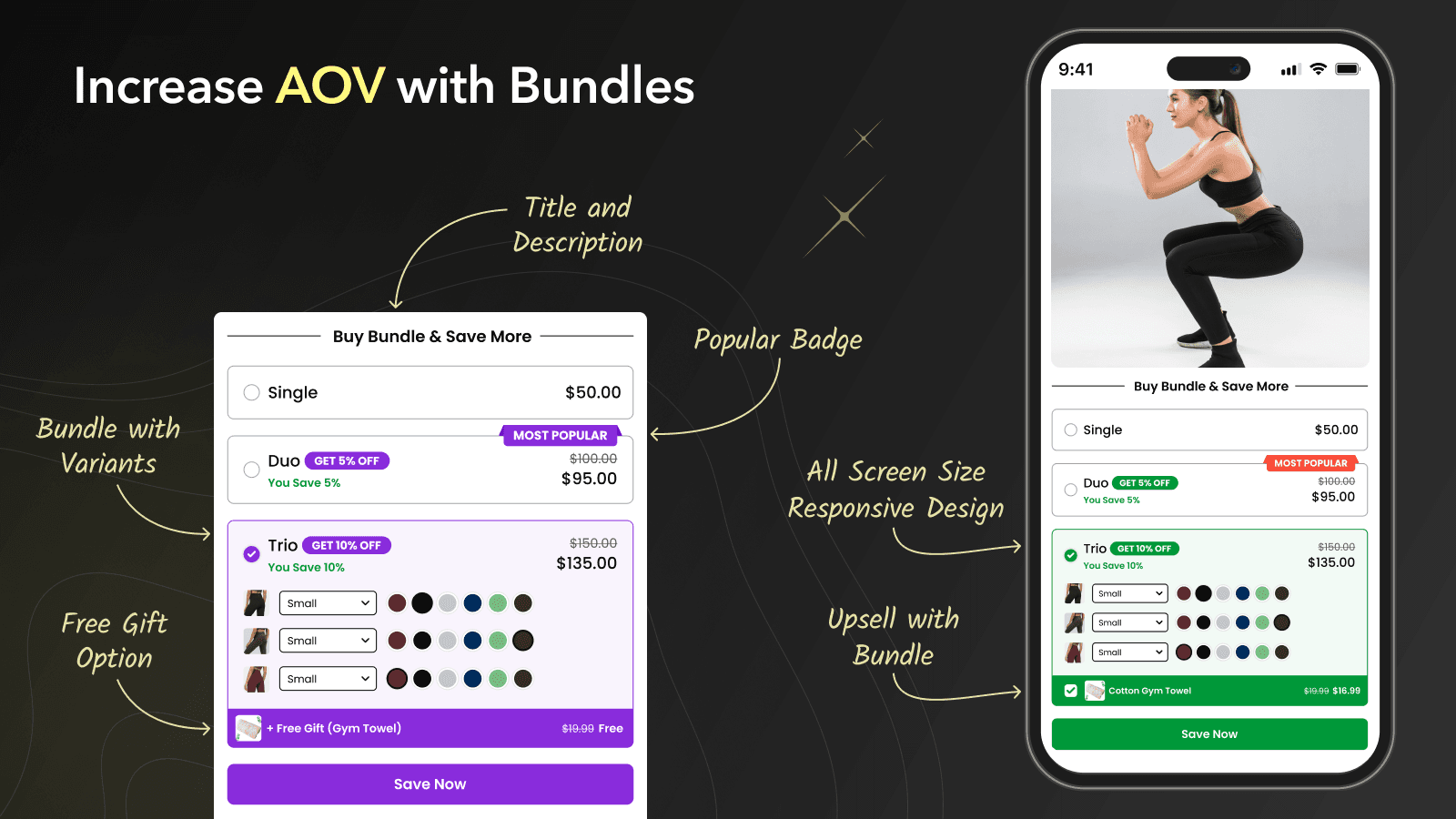 Wizio: Bundle Free Gift Upsell screenshot 1