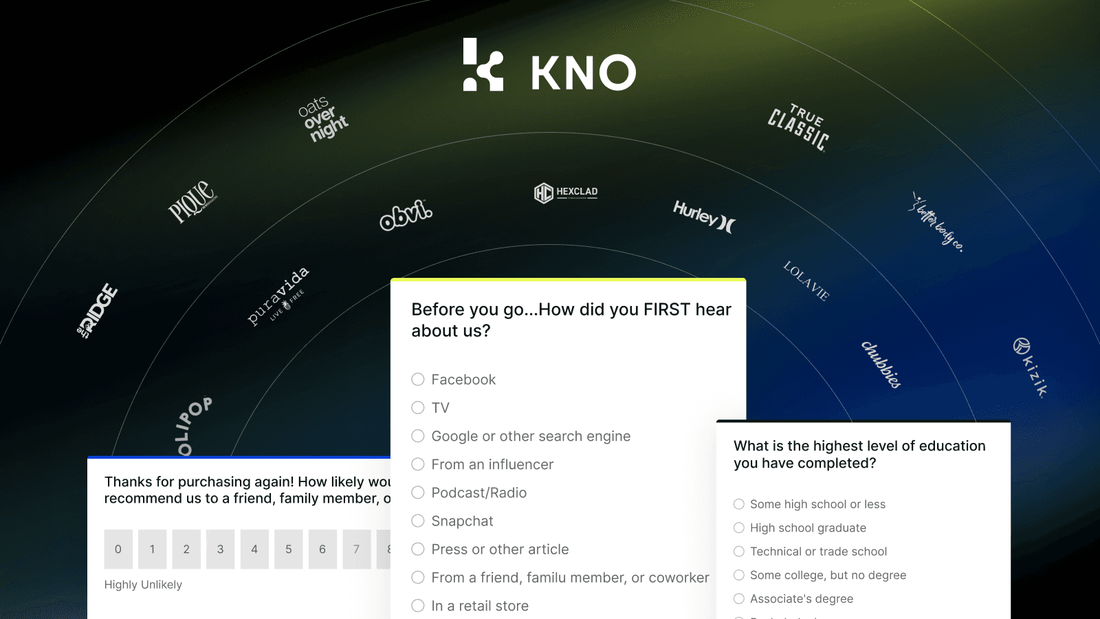 KNO Post Purchase Surveys screenshot 1