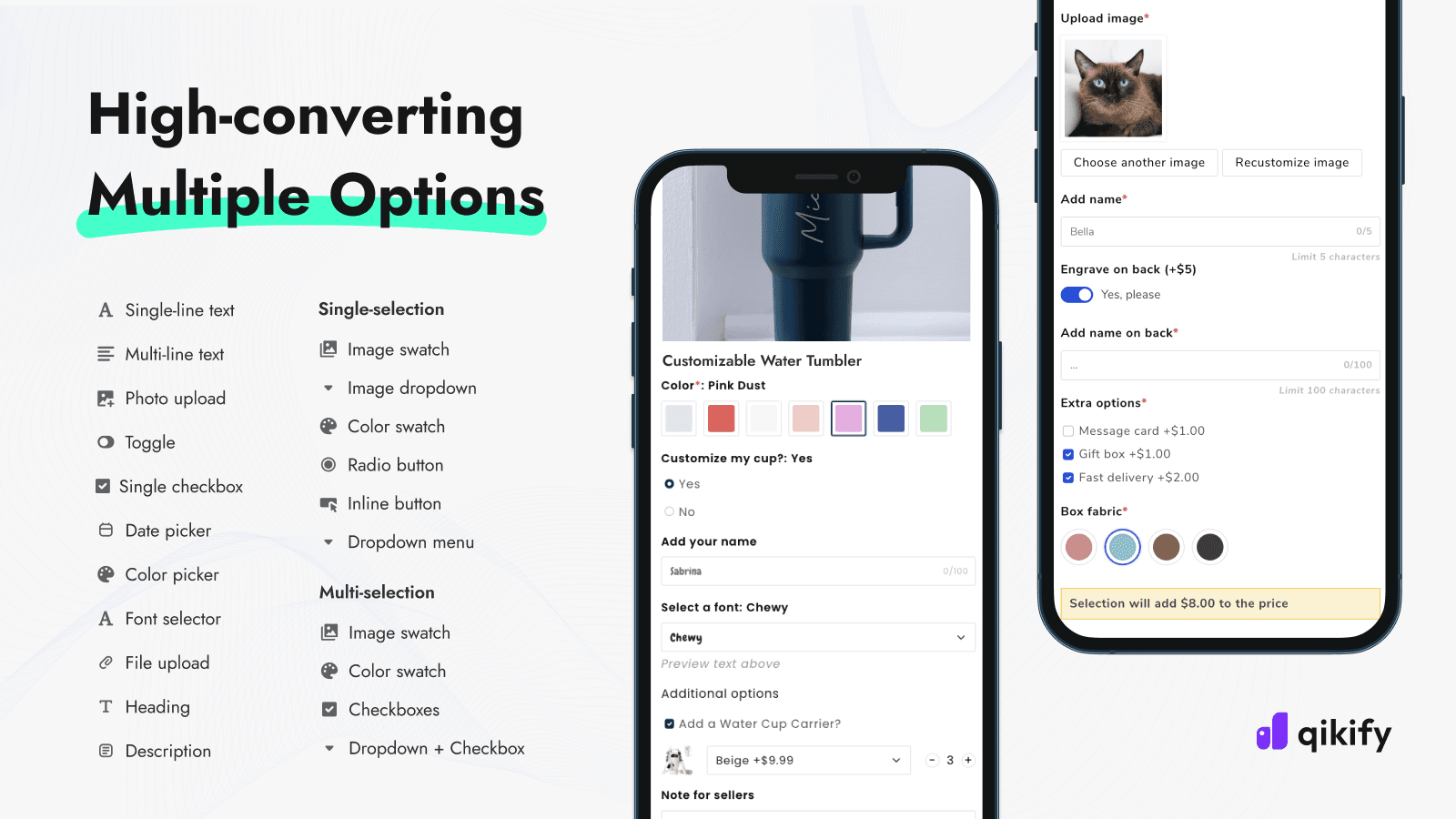 Qikify Custom Product Options screenshot 2