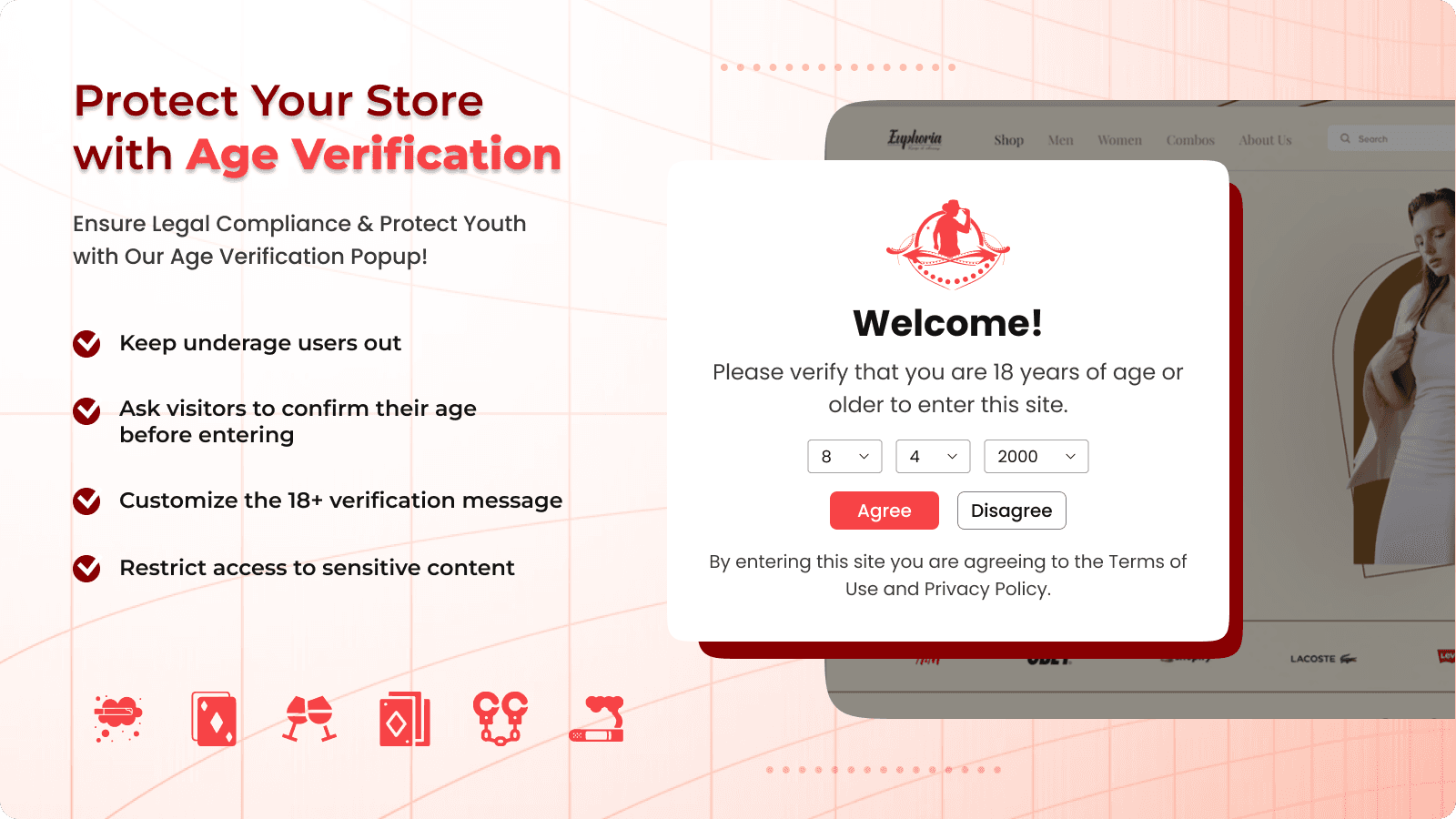 AgeX ‑ Age Verification Popup screenshot 2