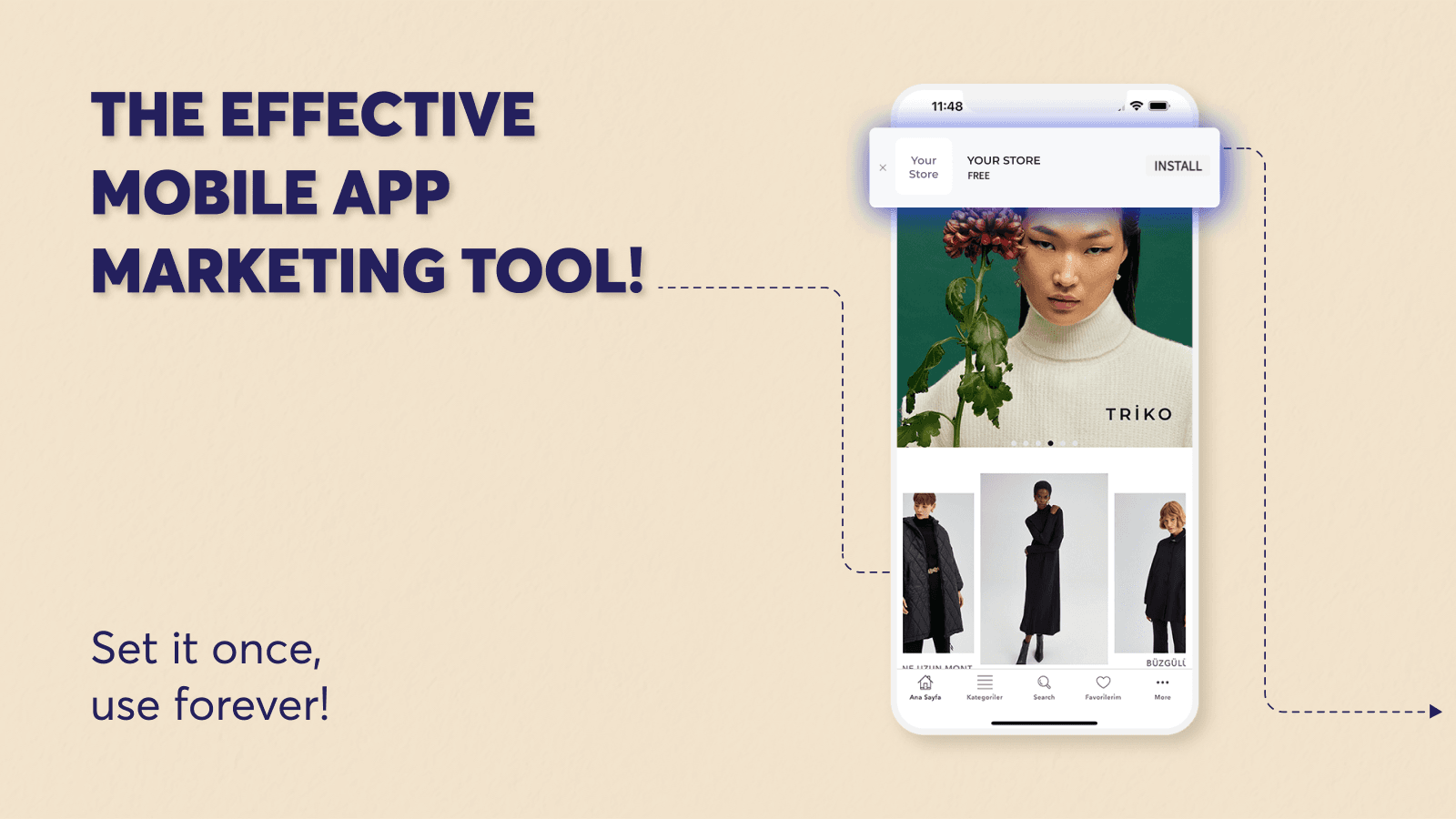 Mobile App Banner ‑ Shopney screenshot 1